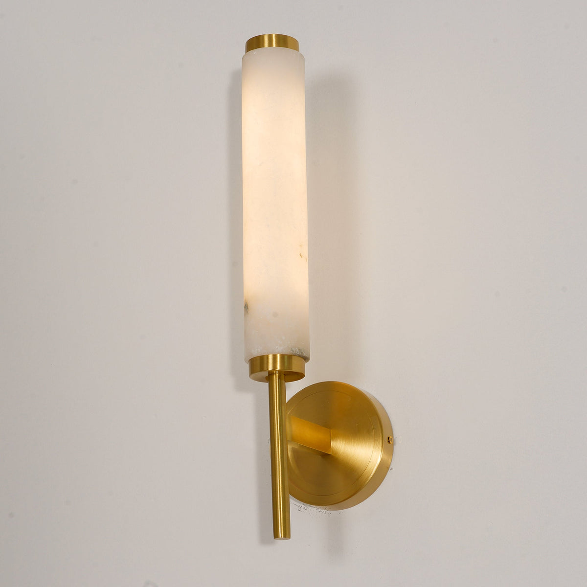 Talia Alabaster Column Sconce