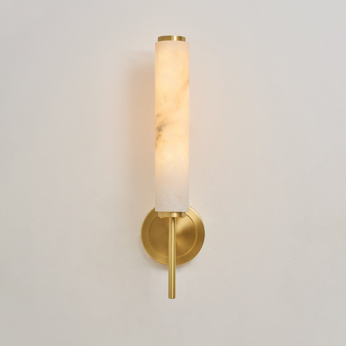 Talia Alabaster Column Sconce