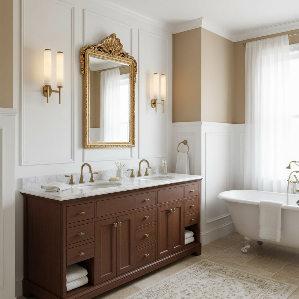 Talia Alabaster Column Sconce