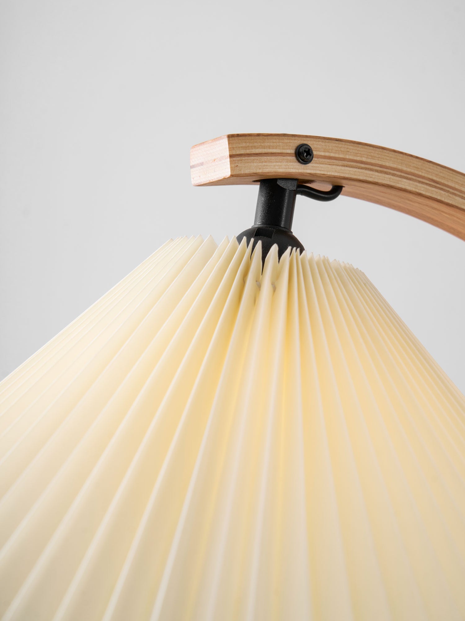 Halden Beechwood Dome Floor Lamp