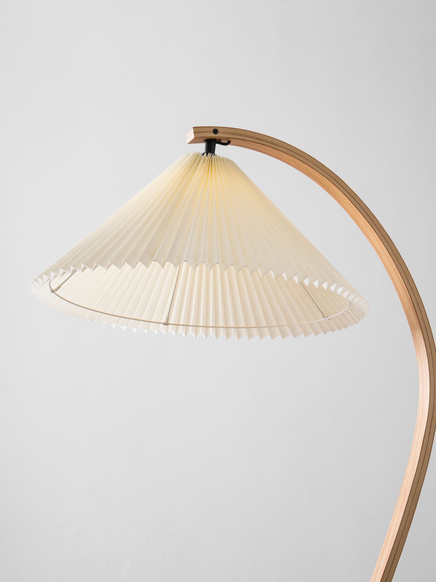 Halden Beechwood Dome Floor Lamp