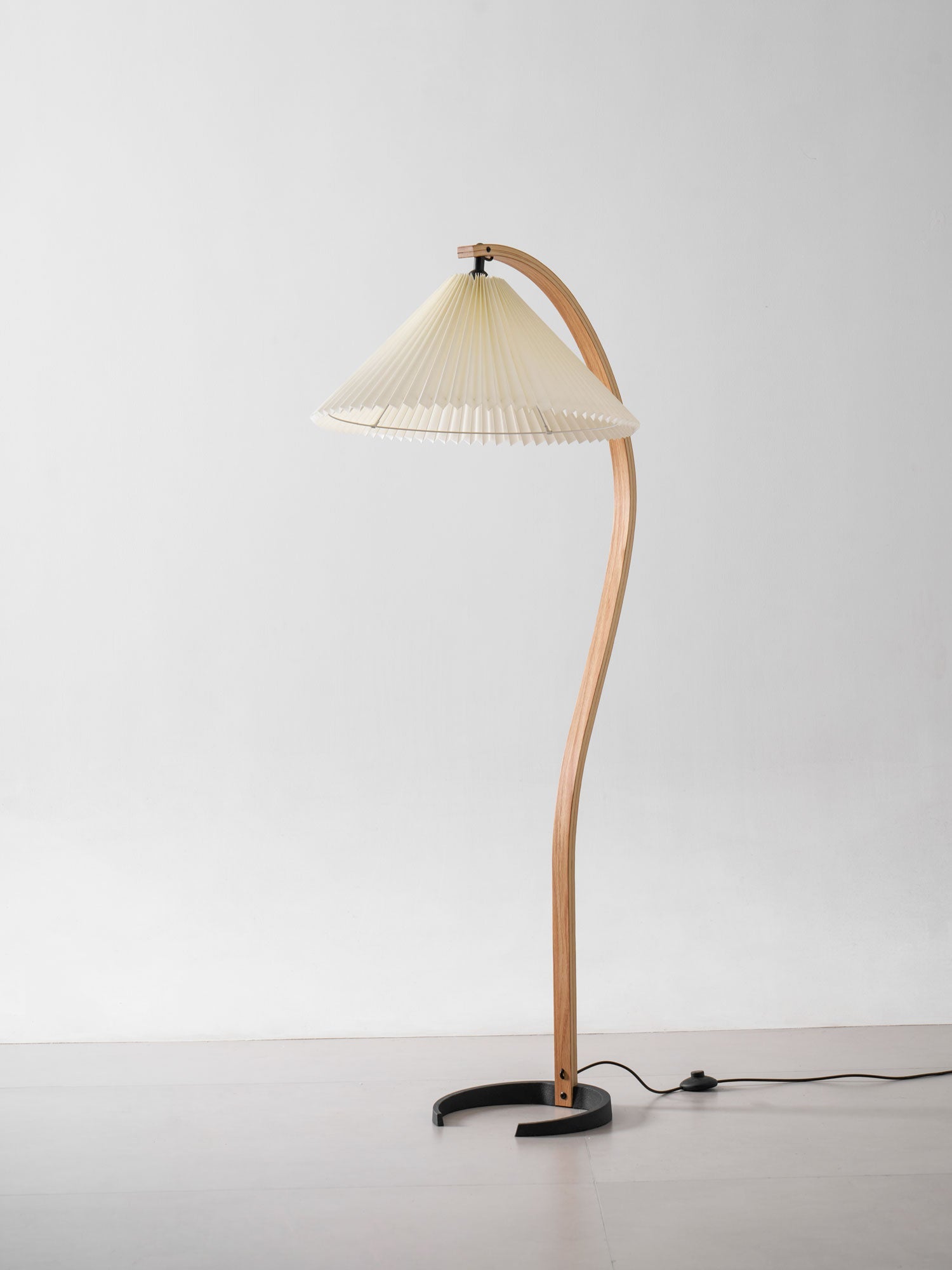 Halden Beechwood Dome Floor Lamp