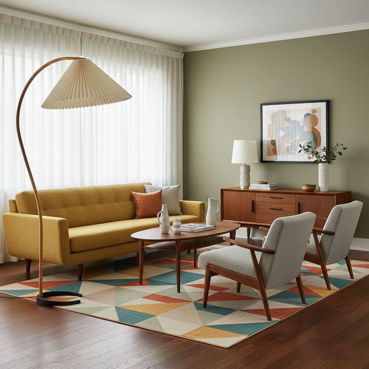 Halden Beechwood Dome Floor Lamp