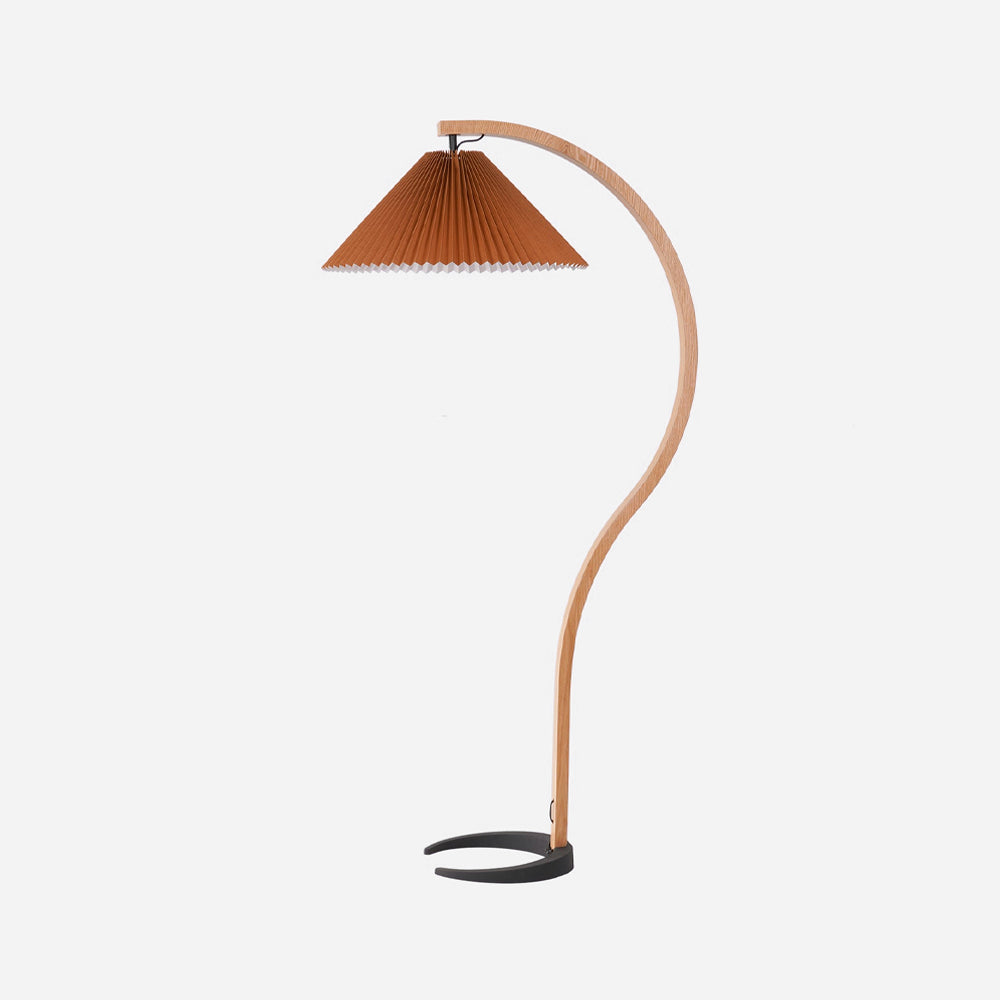 Halden Beechwood Dome Floor Lamp