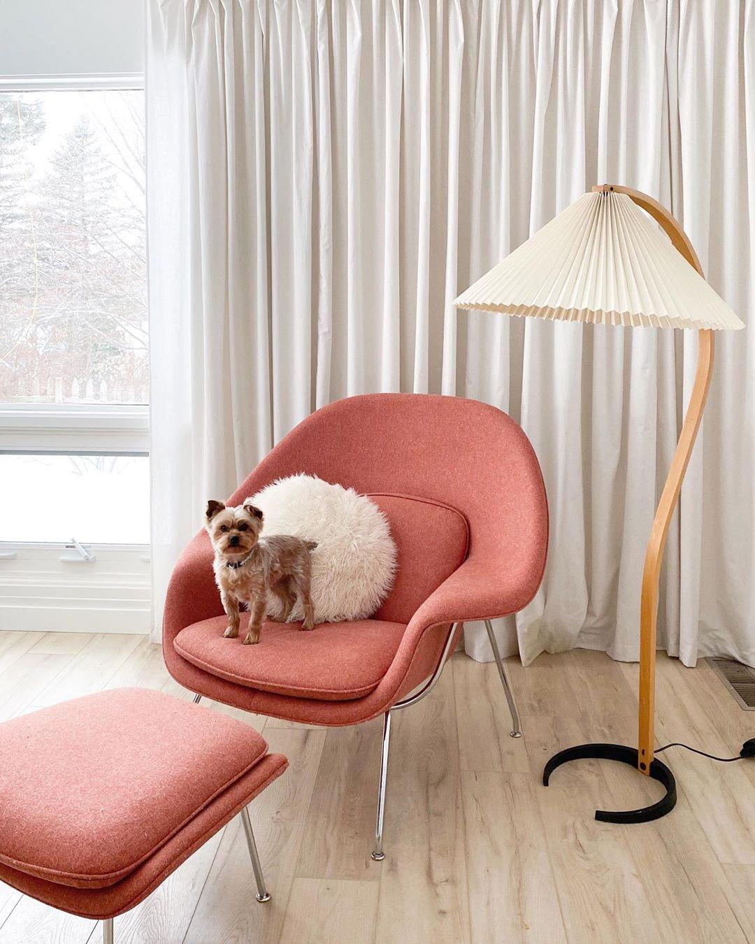 Halden Beechwood Dome Floor Lamp