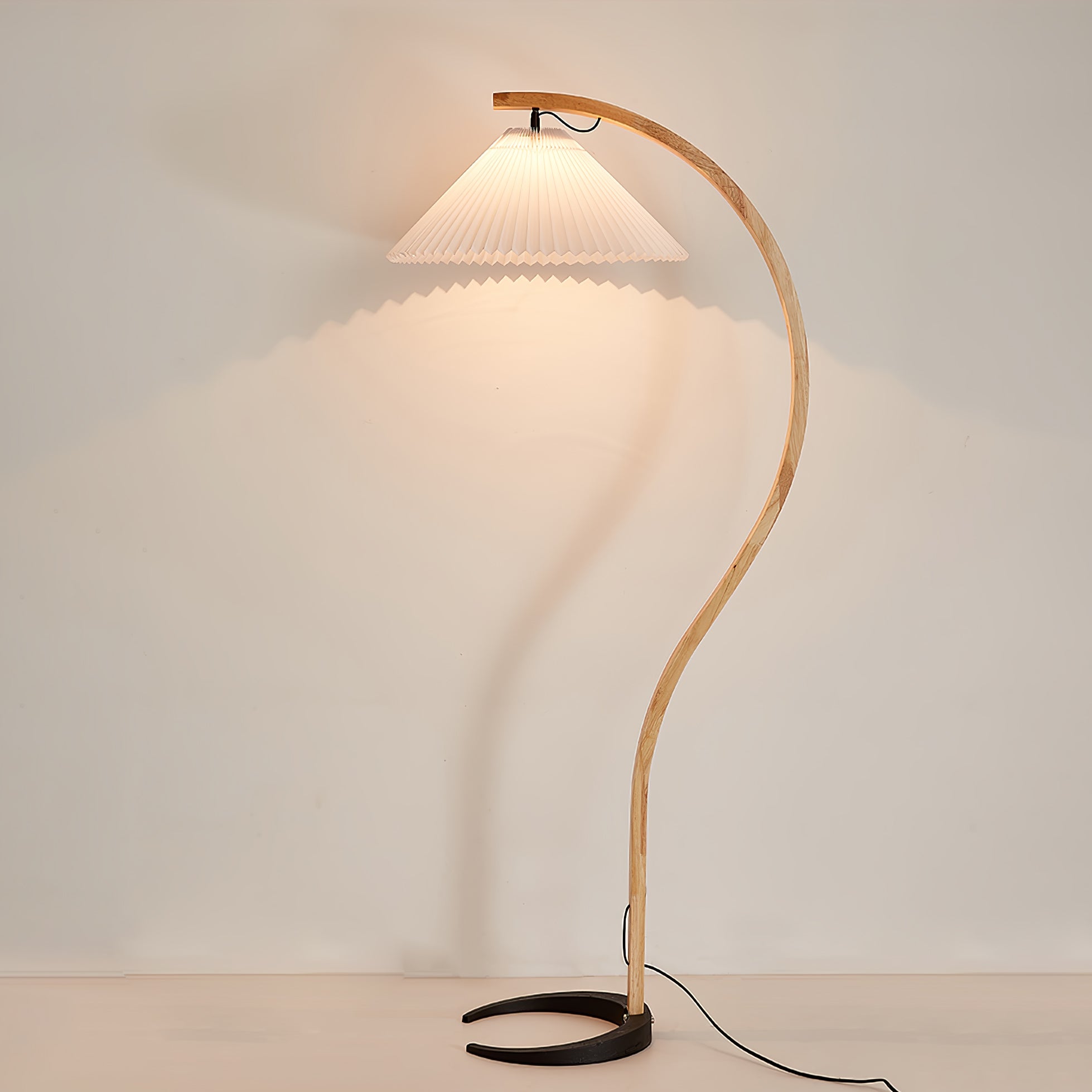 Halden Beechwood Dome Floor Lamp