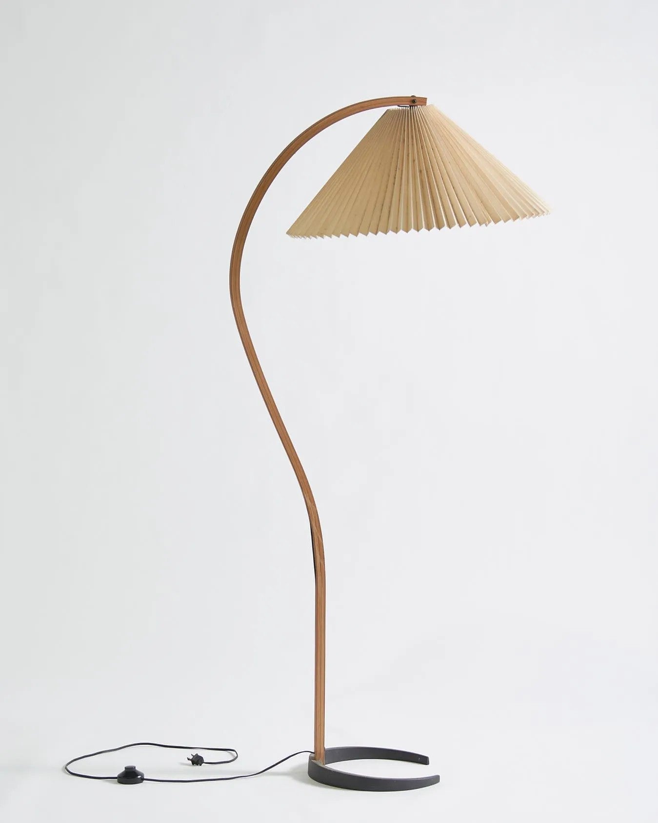Halden Beechwood Dome Floor Lamp