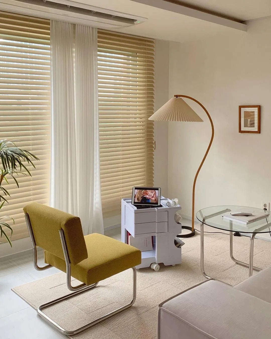 Halden Beechwood Dome Floor Lamp