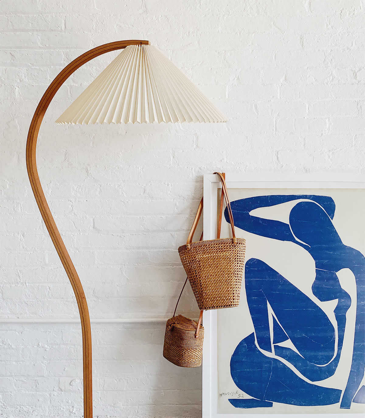Halden Beechwood Dome Floor Lamp