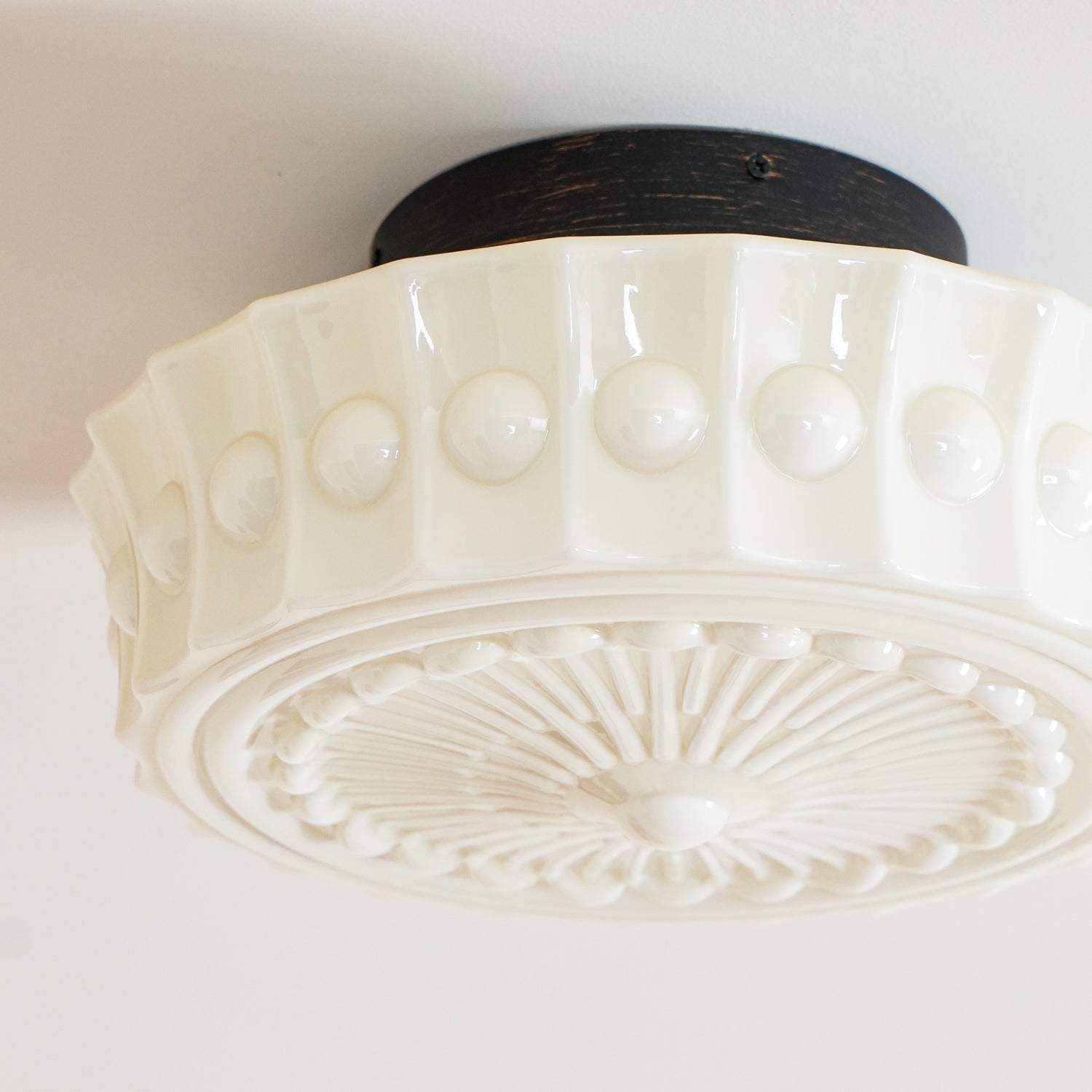 Beacon Drum Flush Ceiling Light
