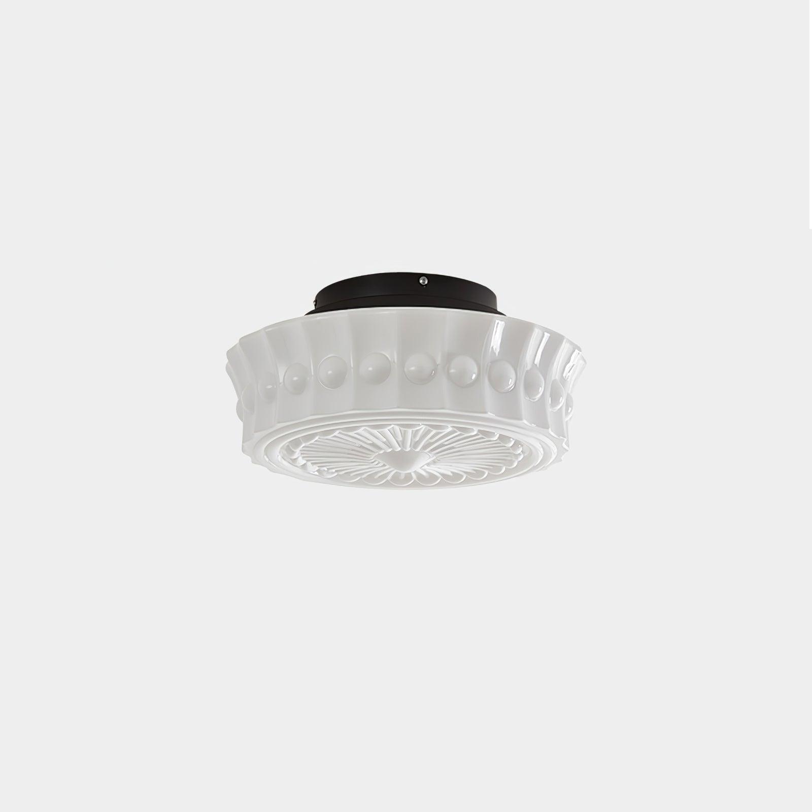 Beacon Drum Flush Ceiling Light