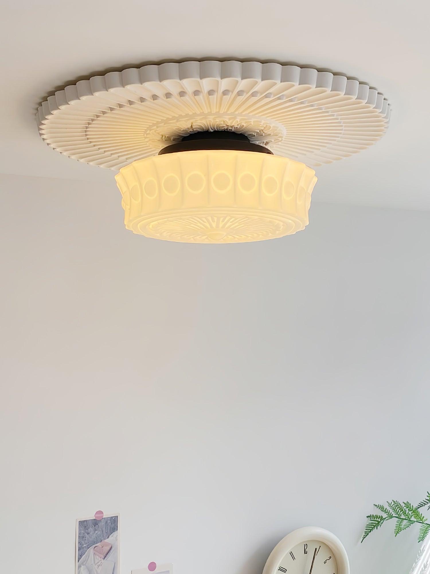 Beacon Drum Flush Ceiling Light
