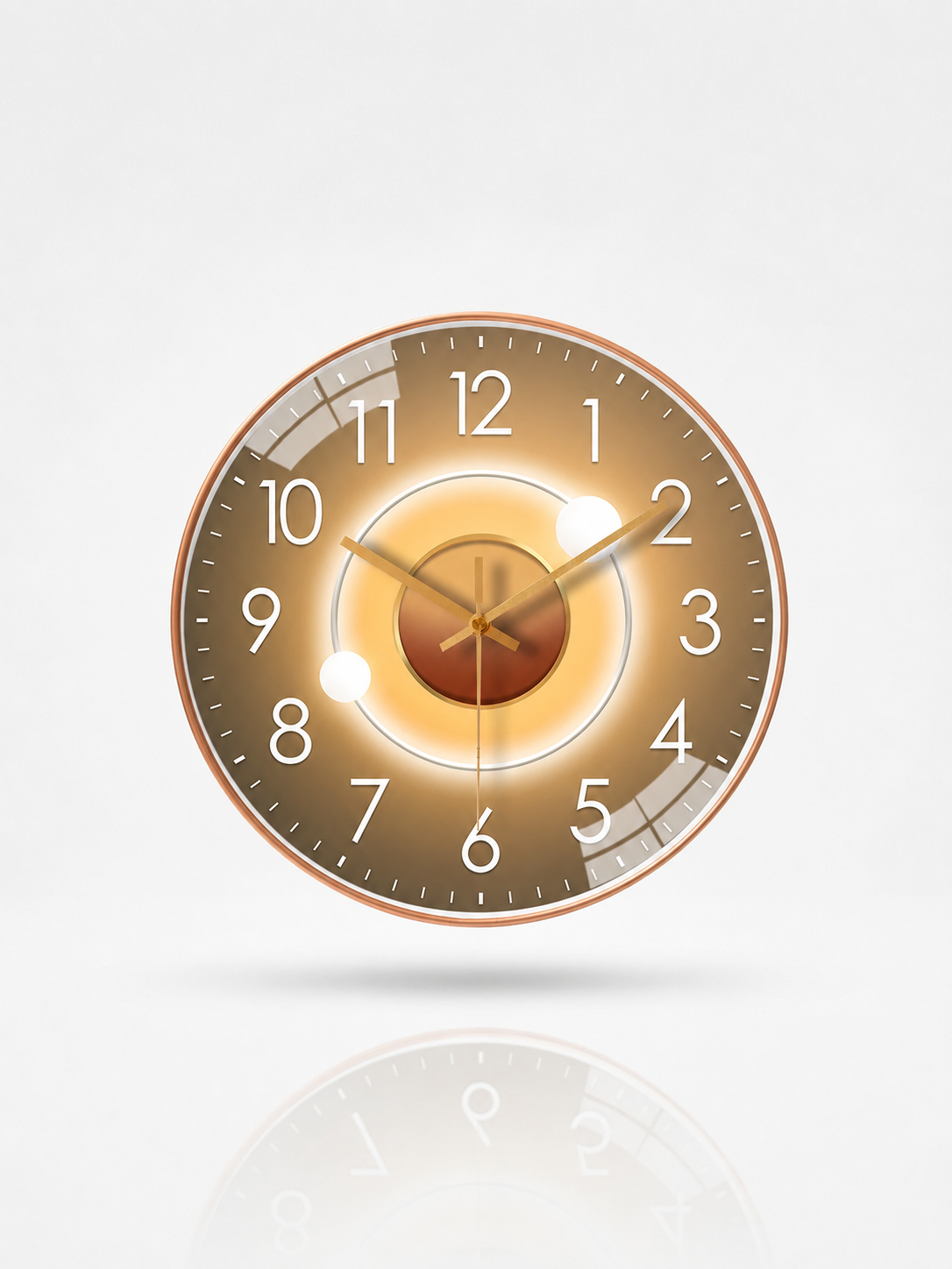 Clear Glass Dial Wall Clock