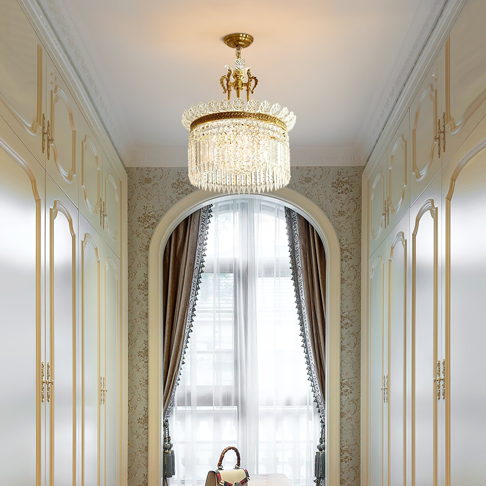 Facette Brass & Crystal Chandelier