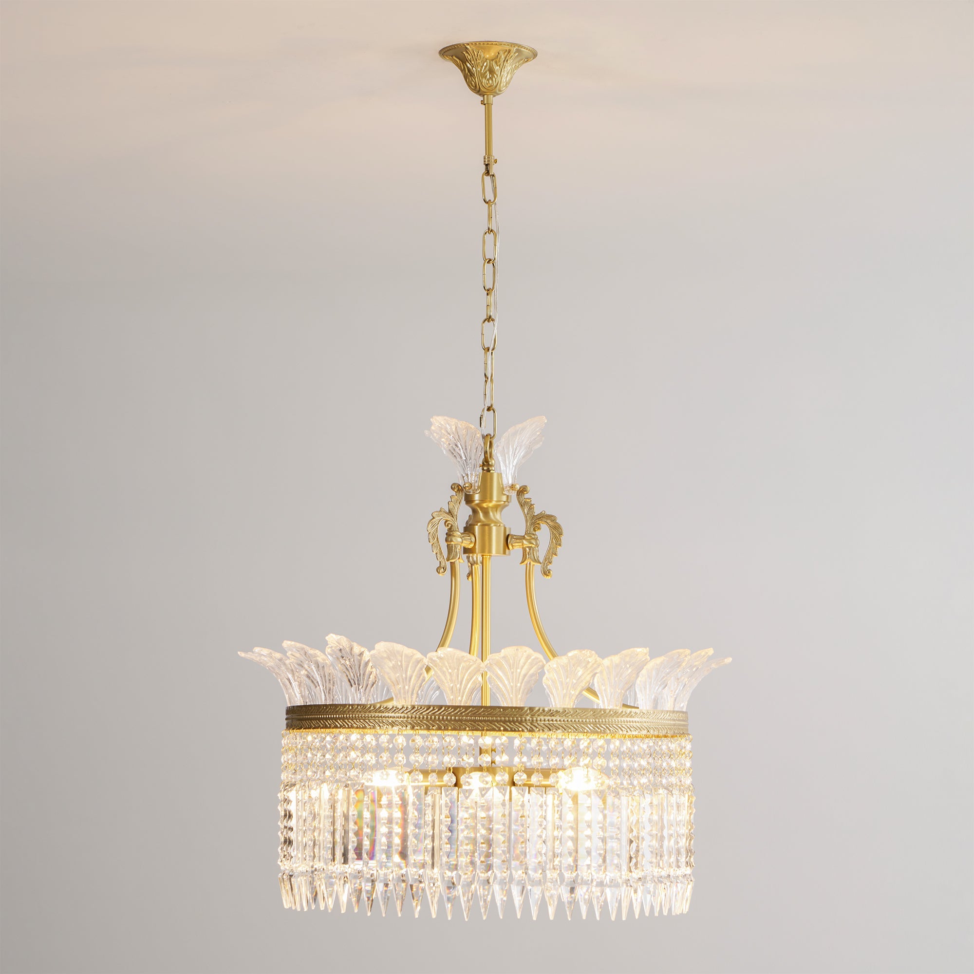 Facette Brass & Crystal Chandelier