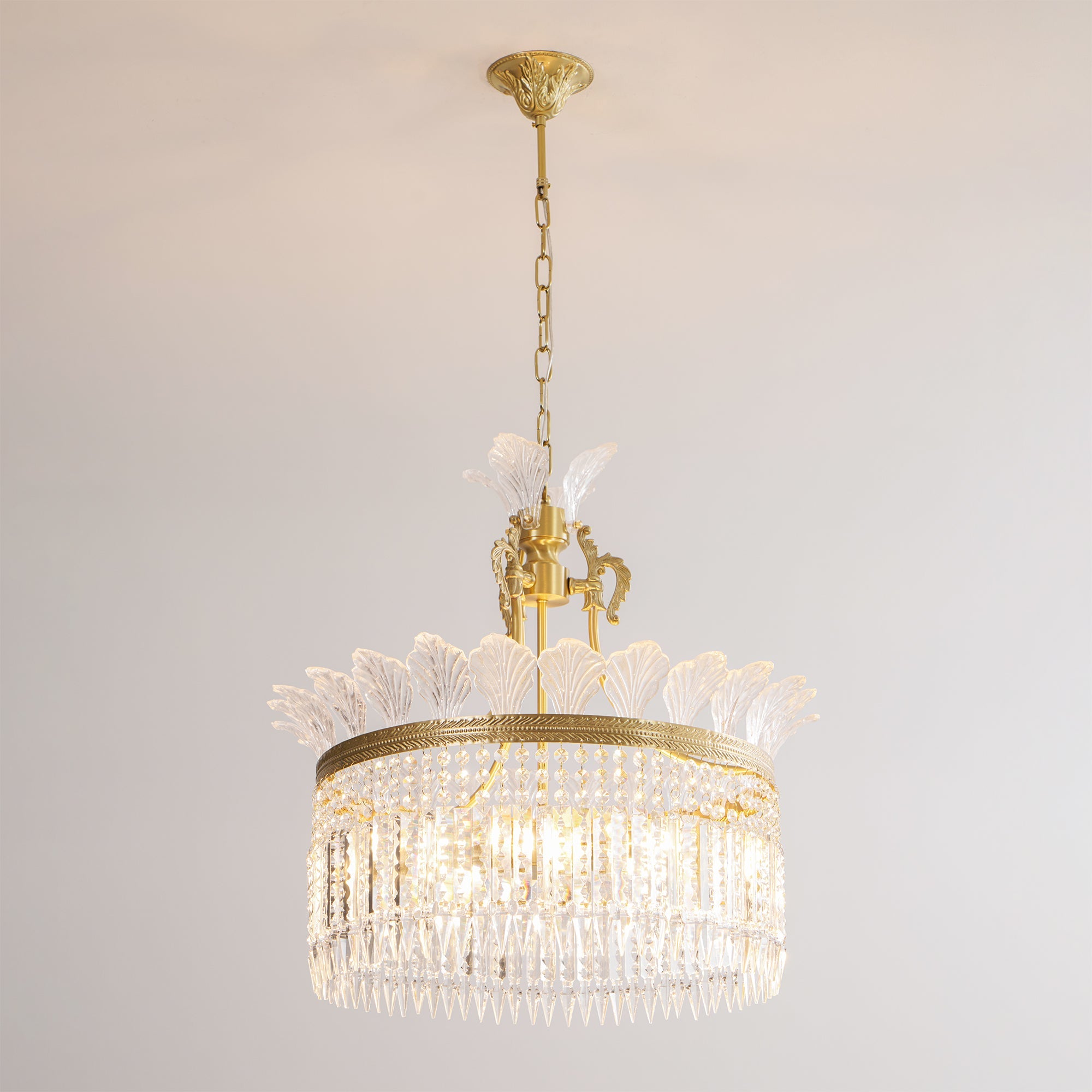 Facette Brass & Crystal Chandelier