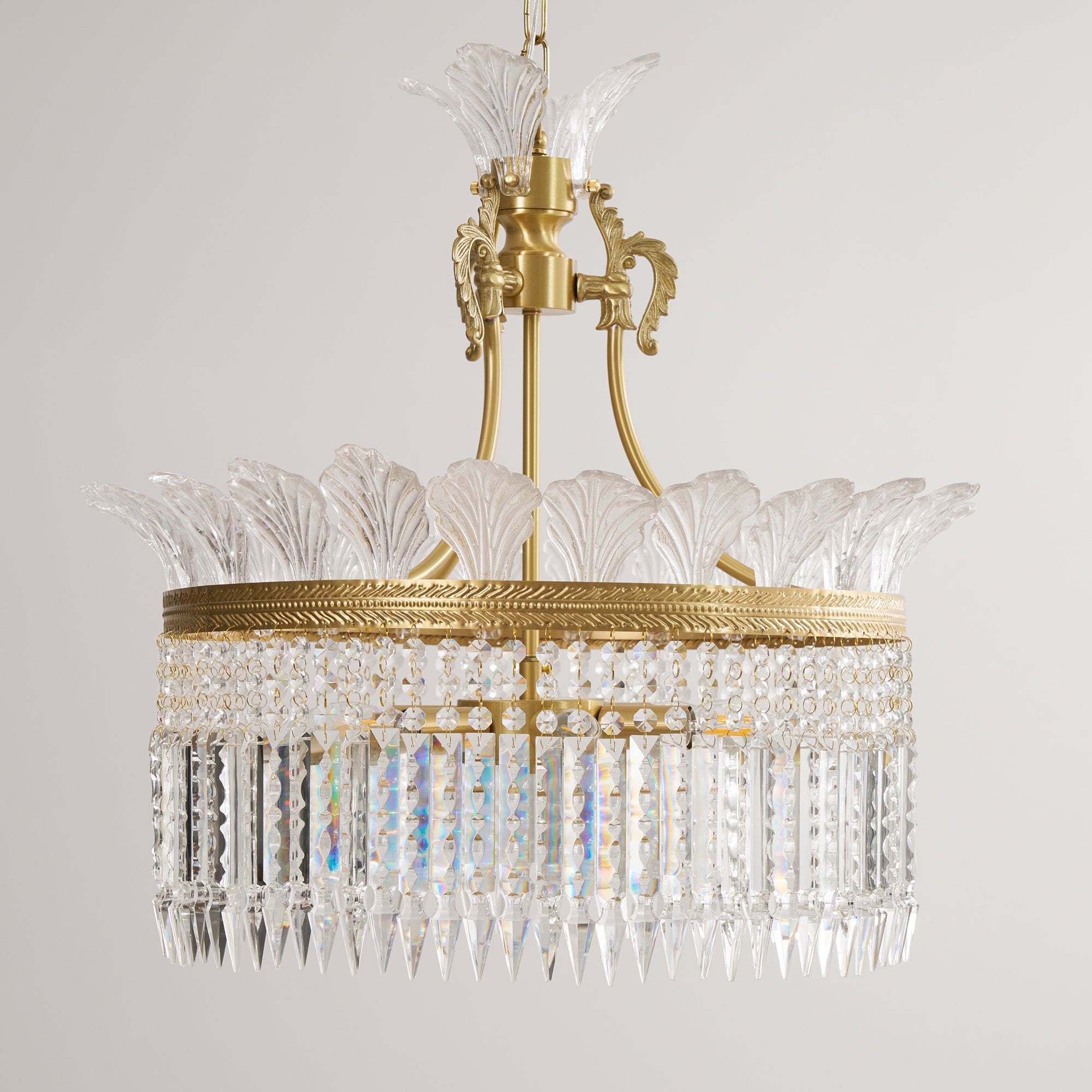 Facette Brass & Crystal Chandelier