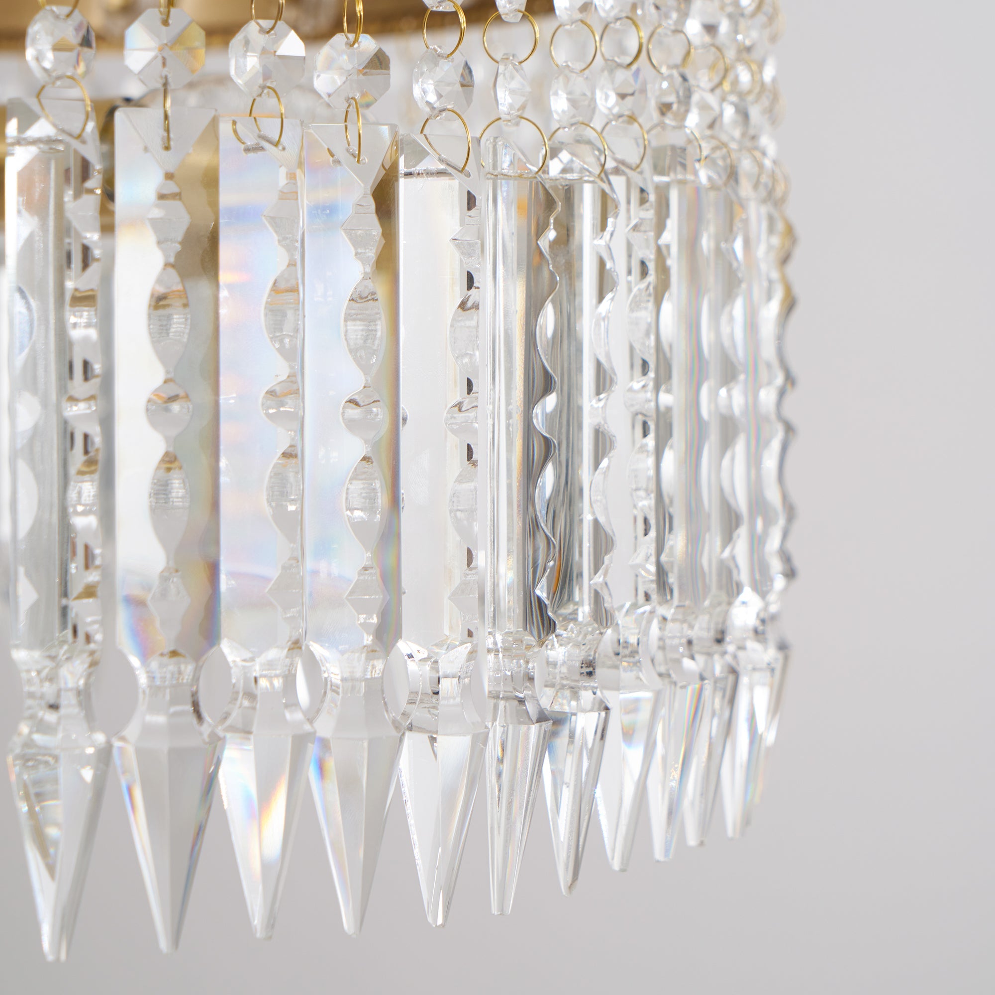 Facette Brass & Crystal Chandelier