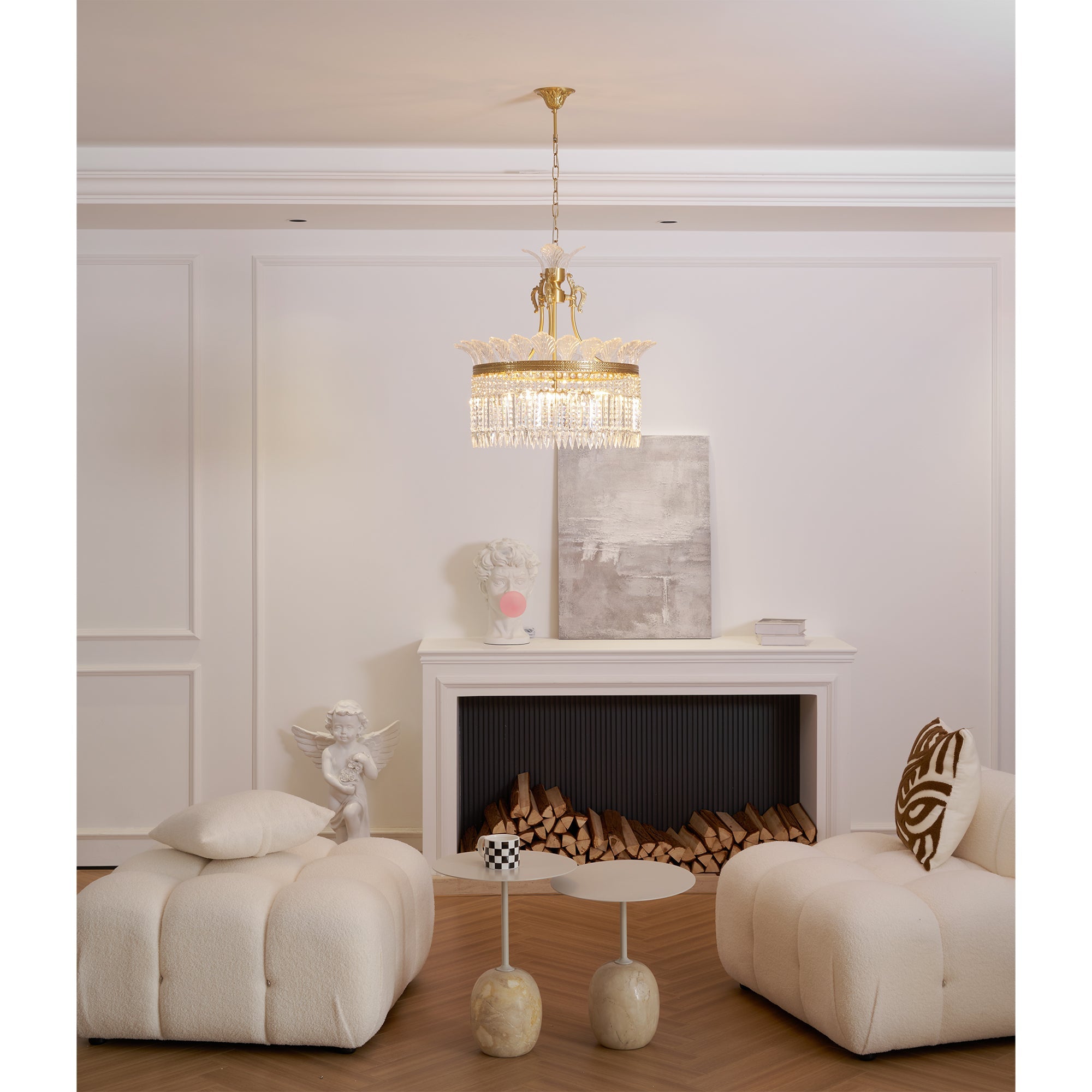 Facette Brass & Crystal Chandelier