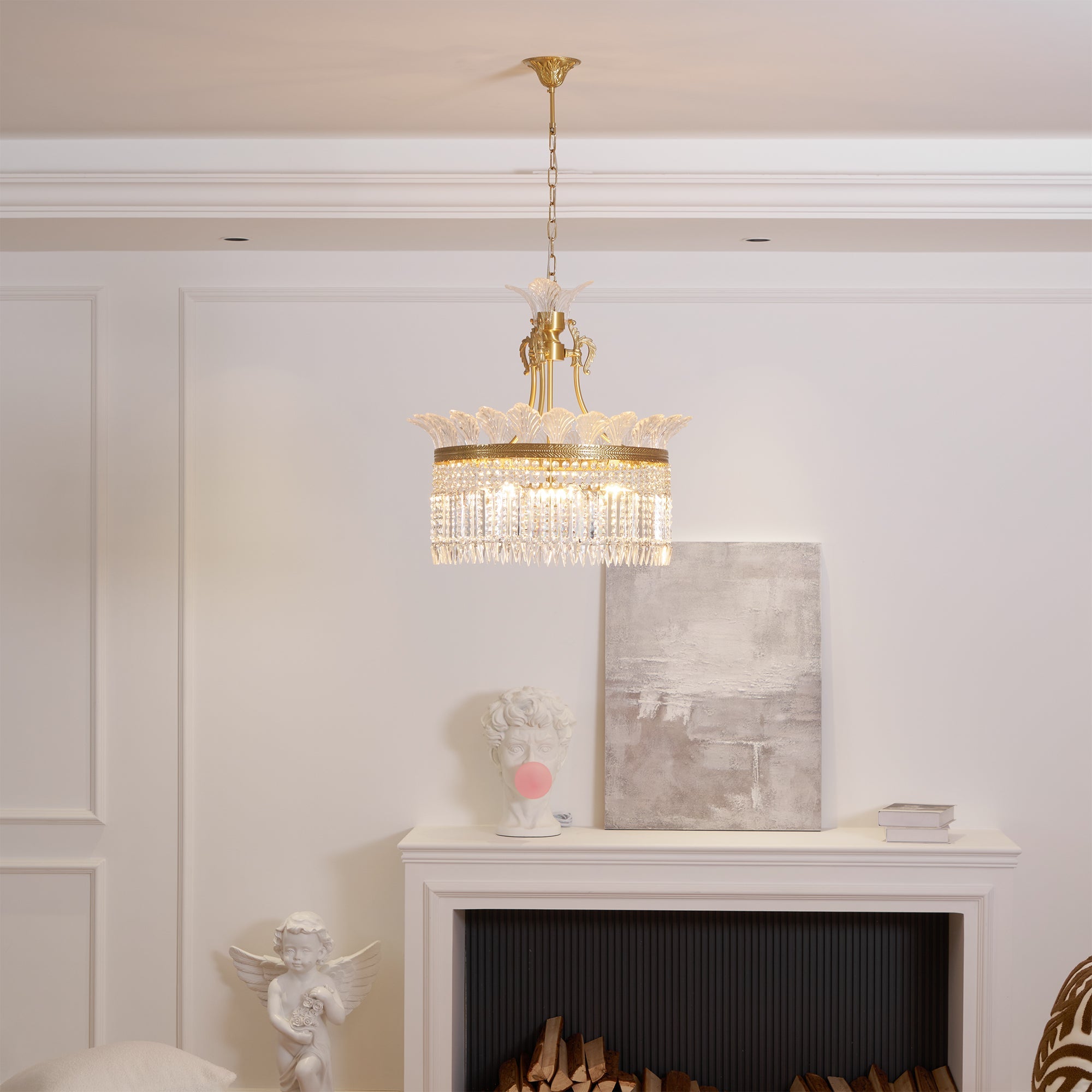Facette Brass & Crystal Chandelier