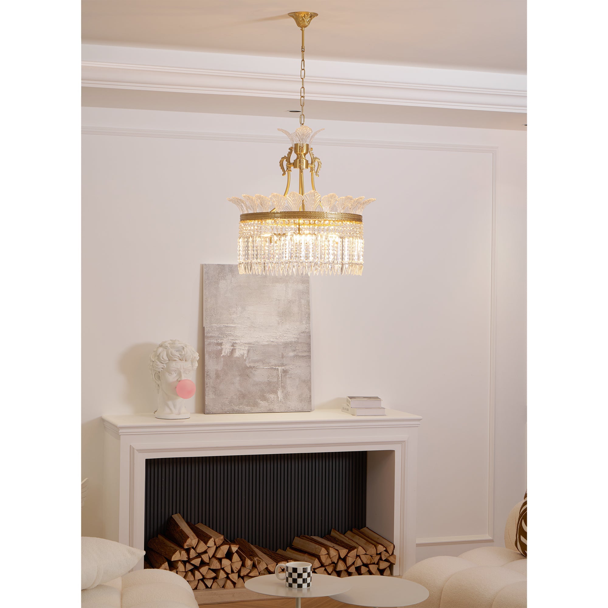 Facette Brass & Crystal Chandelier