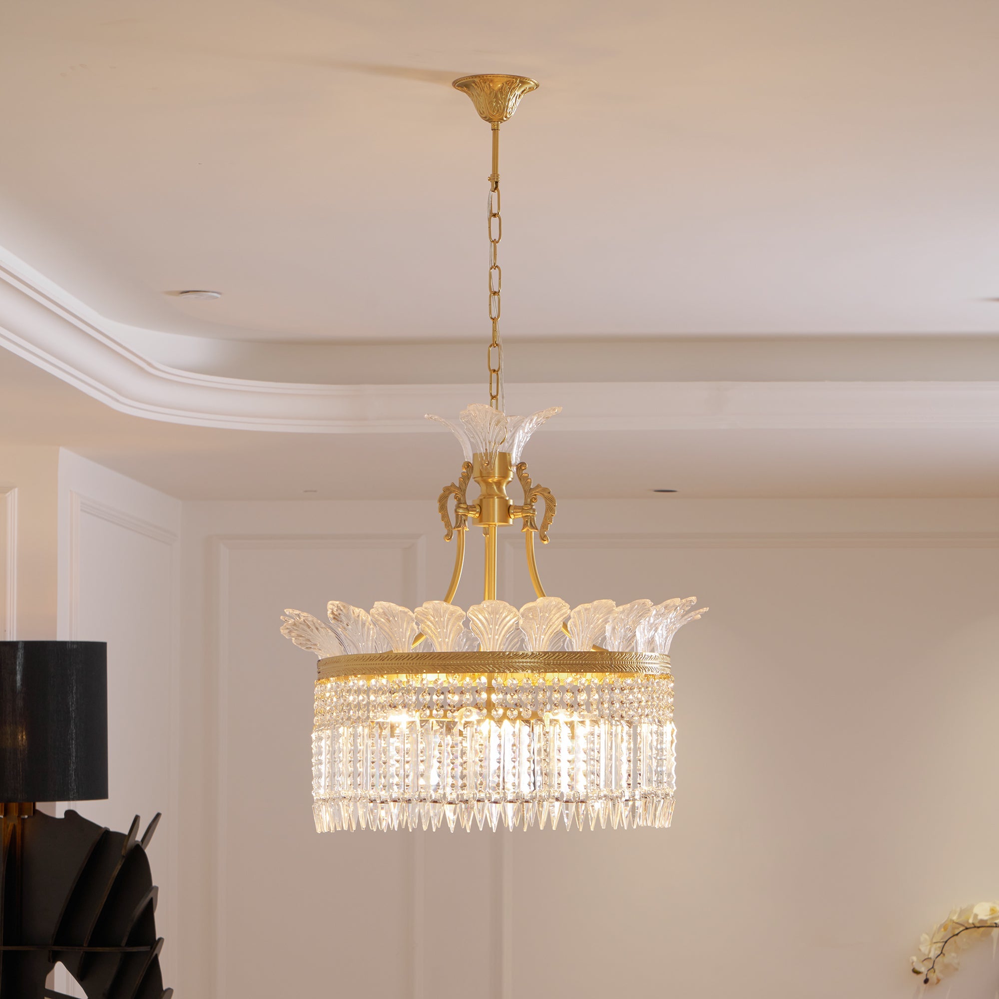 Facette Brass & Crystal Chandelier