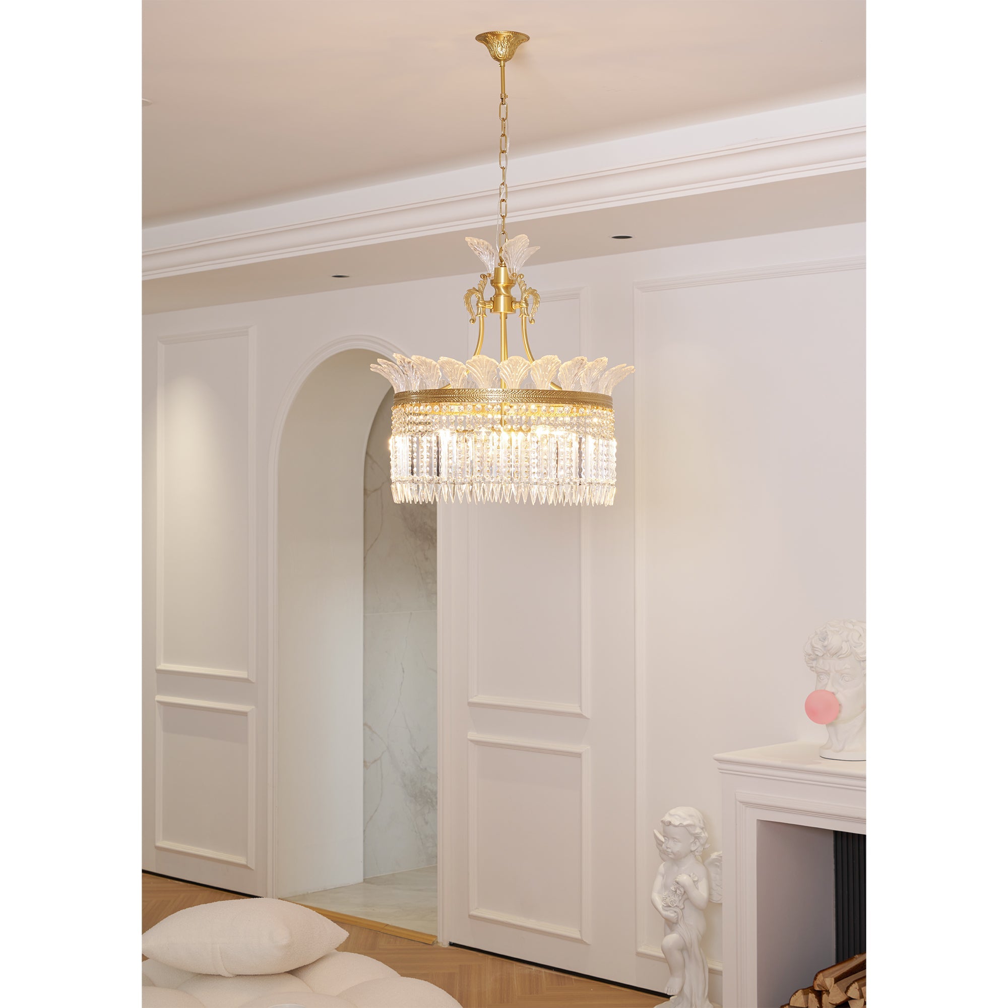 Facette Brass & Crystal Chandelier