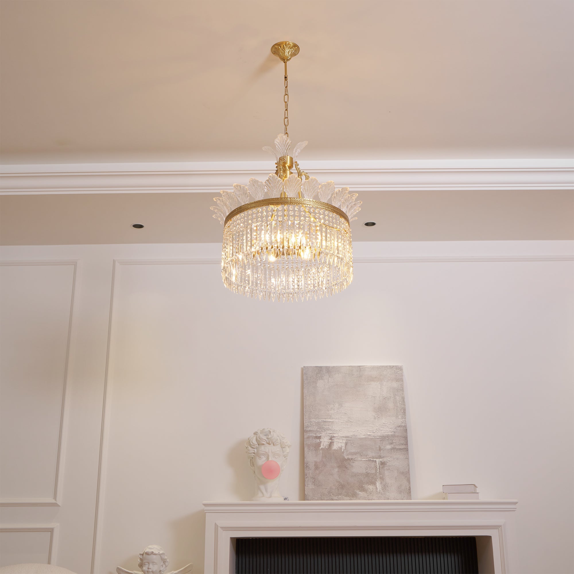 Facette Brass & Crystal Chandelier