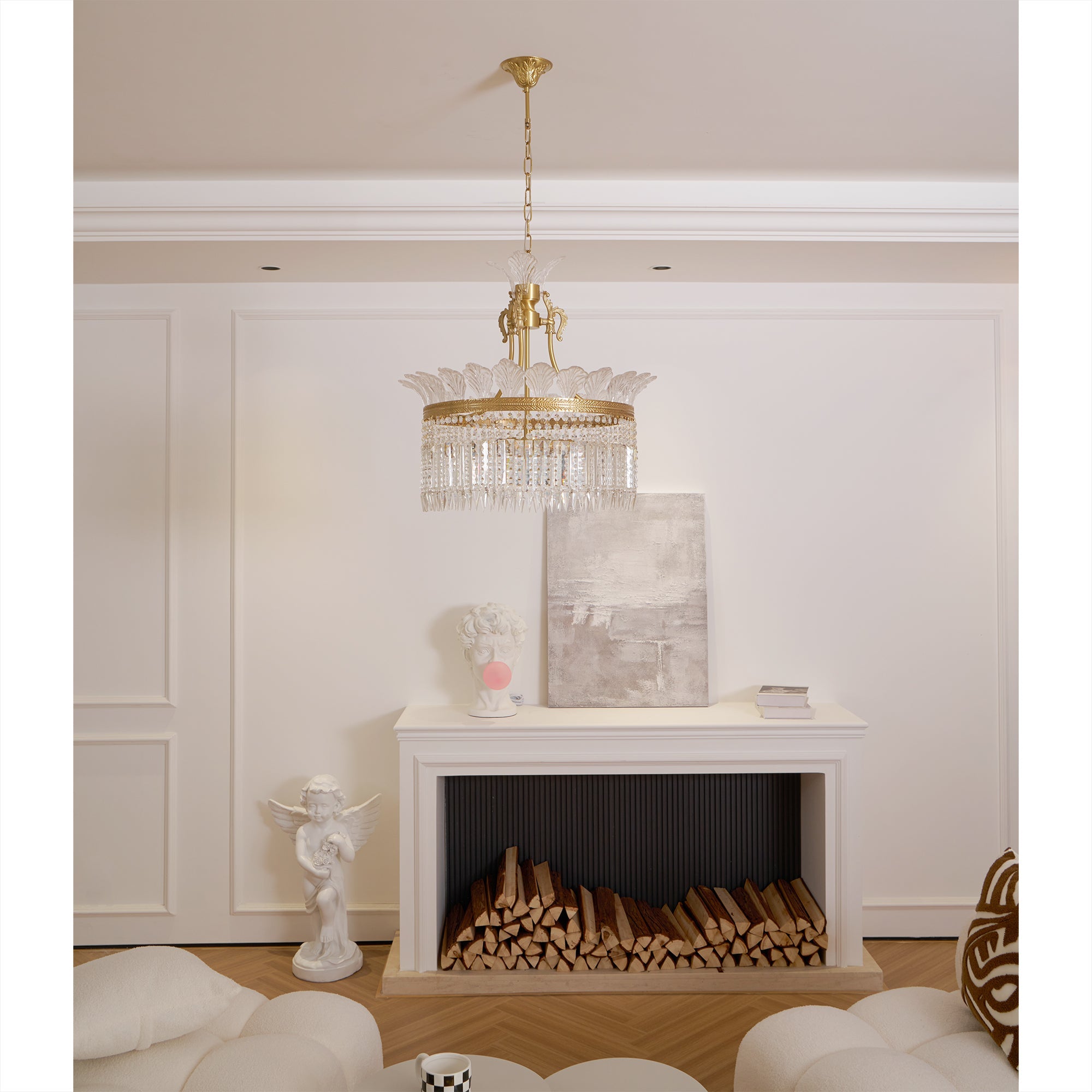 Facette Brass & Crystal Chandelier