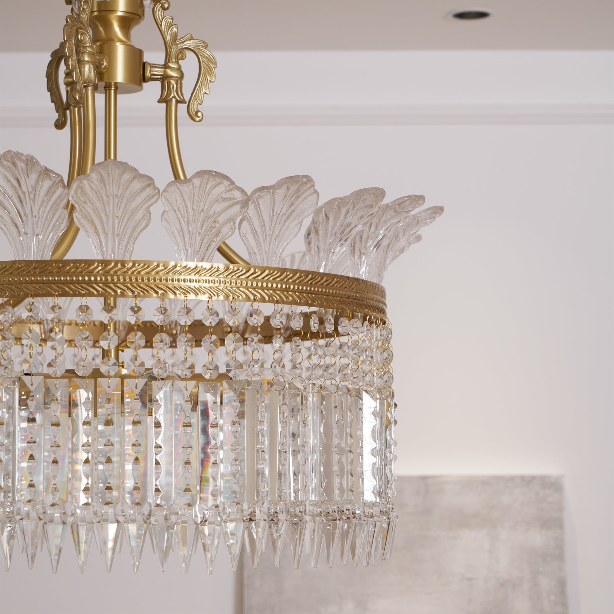 Facette Brass & Crystal Chandelier