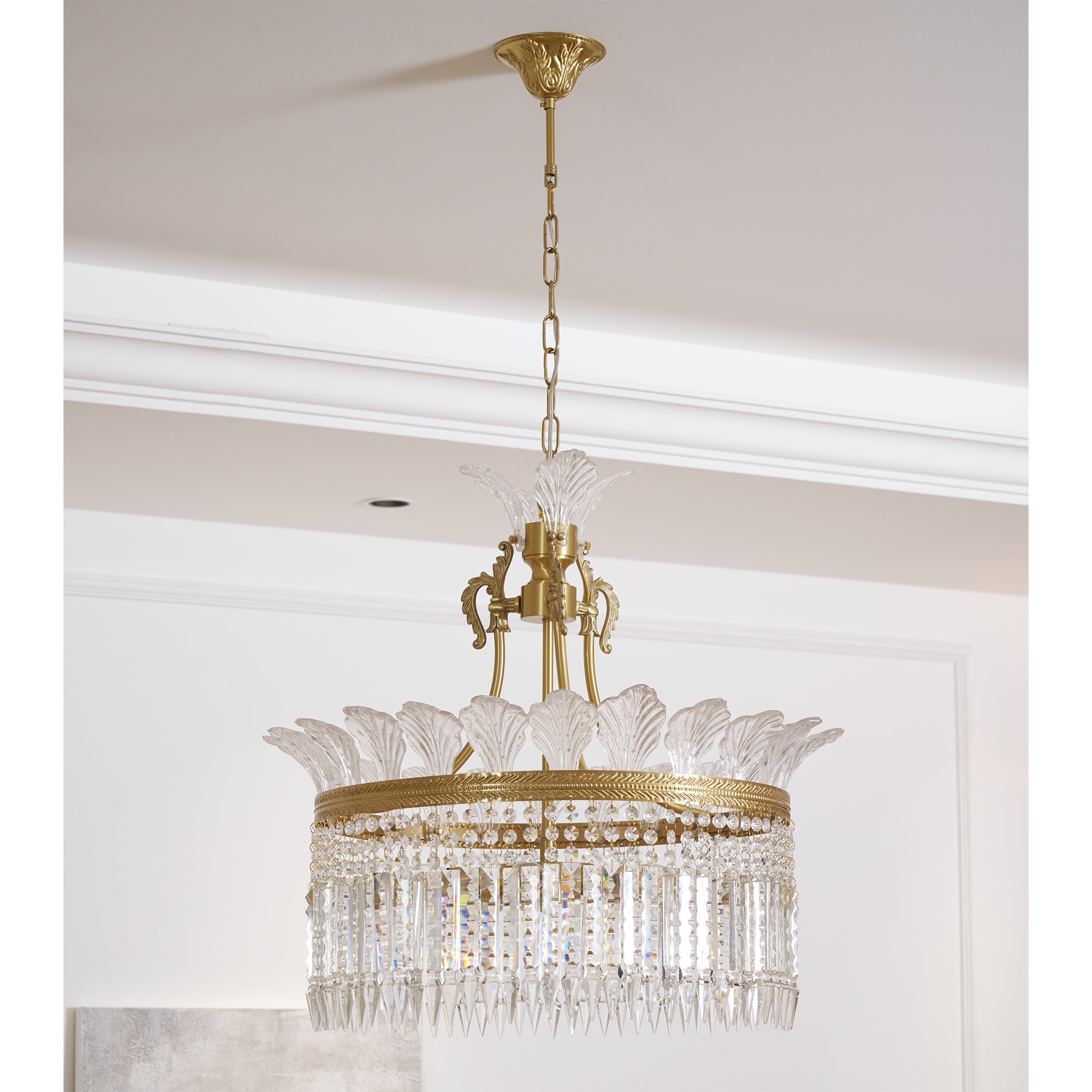 Facette Brass & Crystal Chandelier