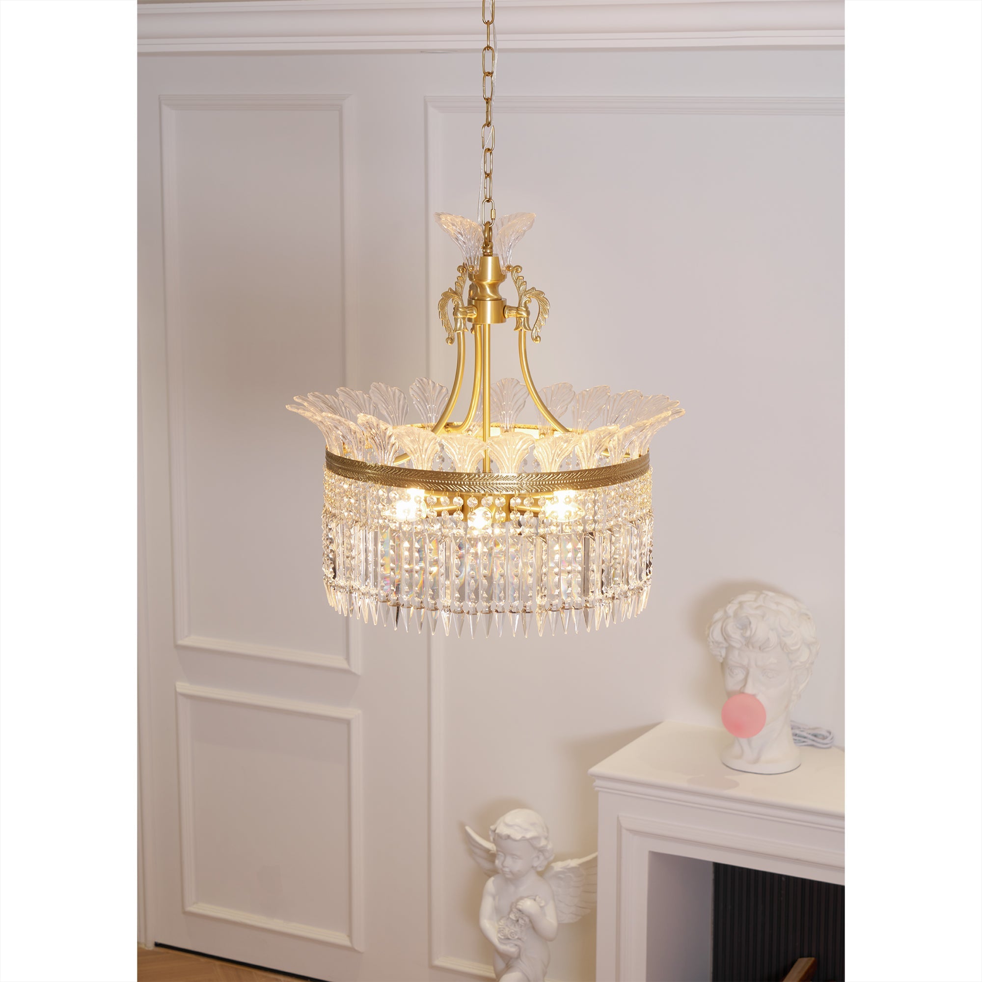 Facette Brass & Crystal Chandelier