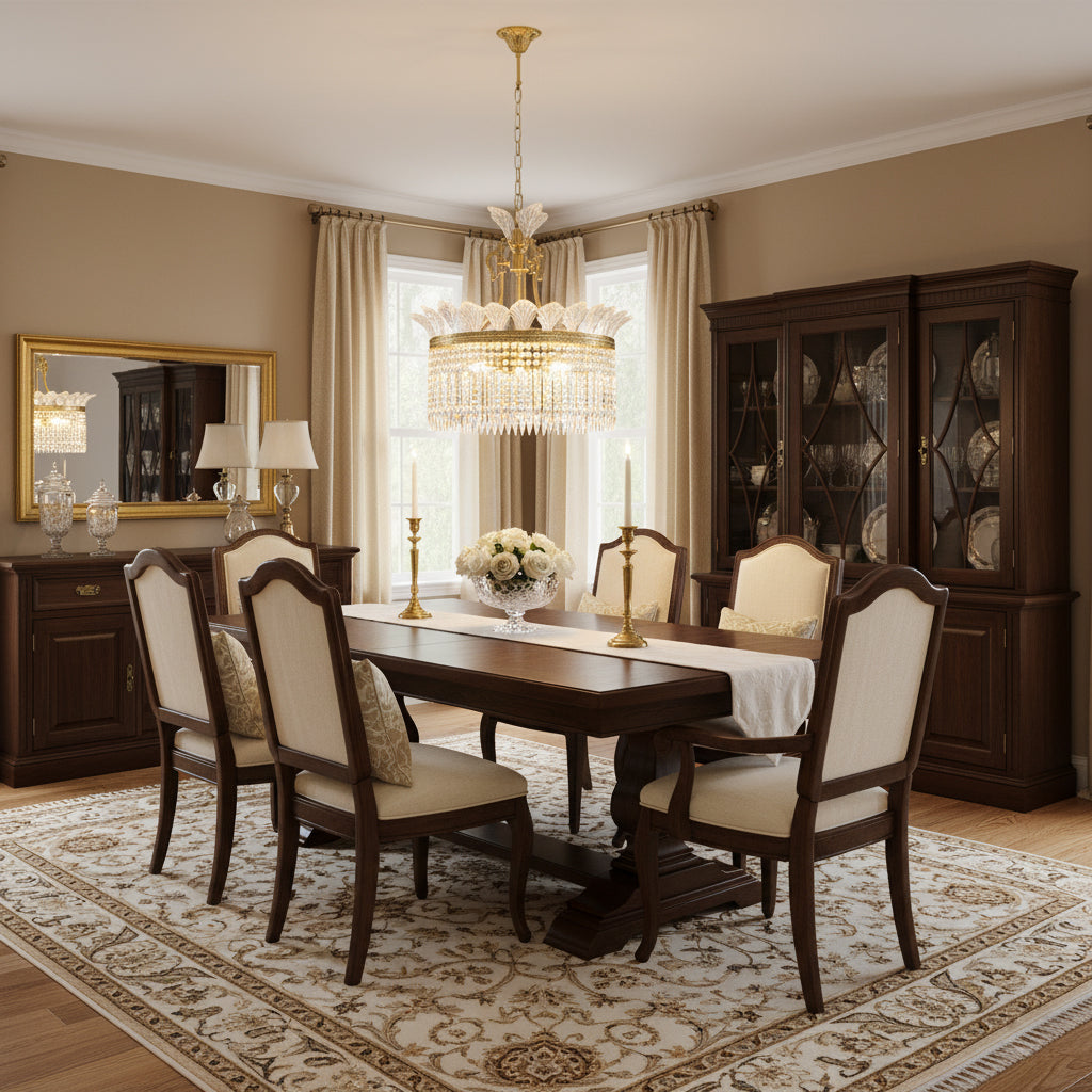 Facette Brass & Crystal Chandelier