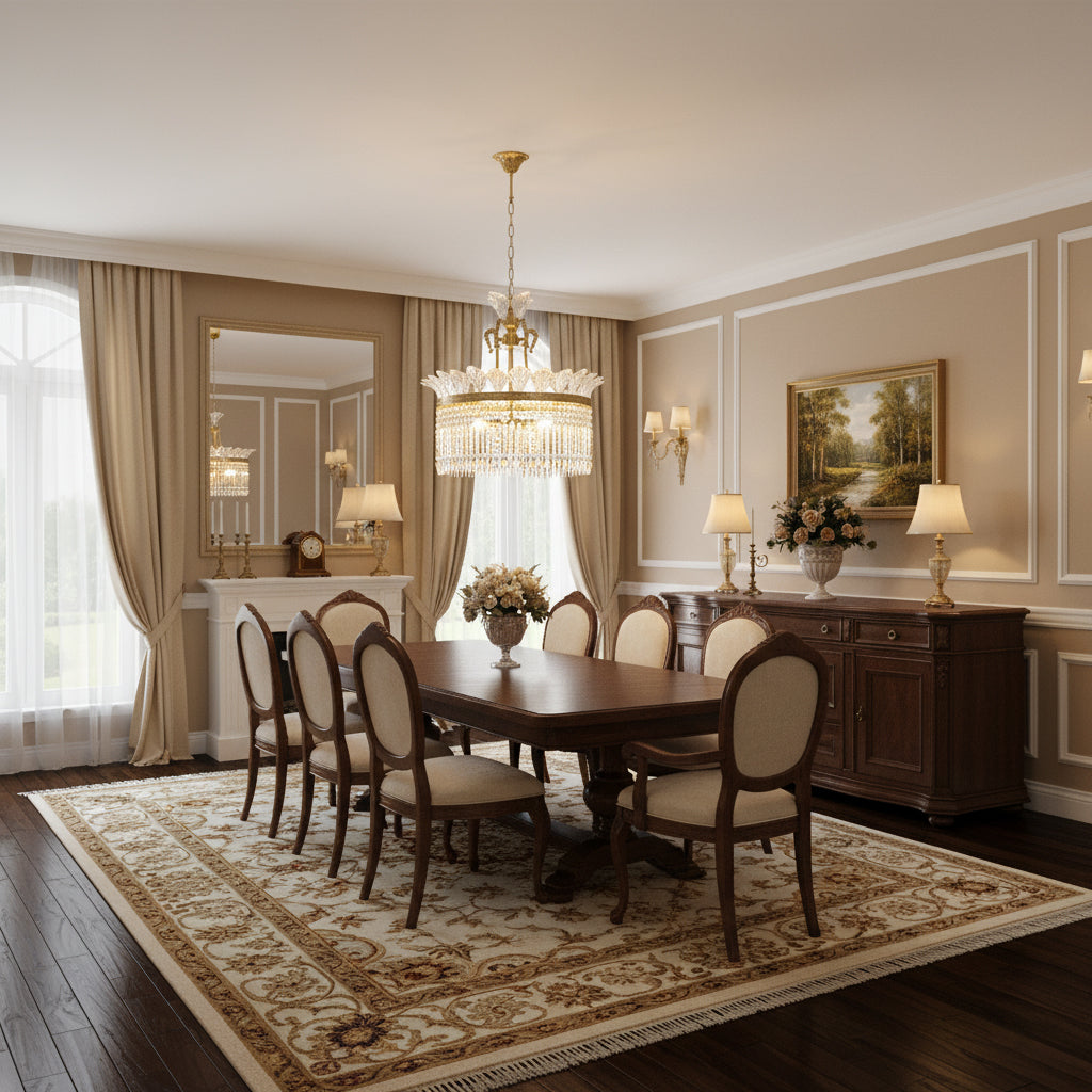 Facette Brass & Crystal Chandelier