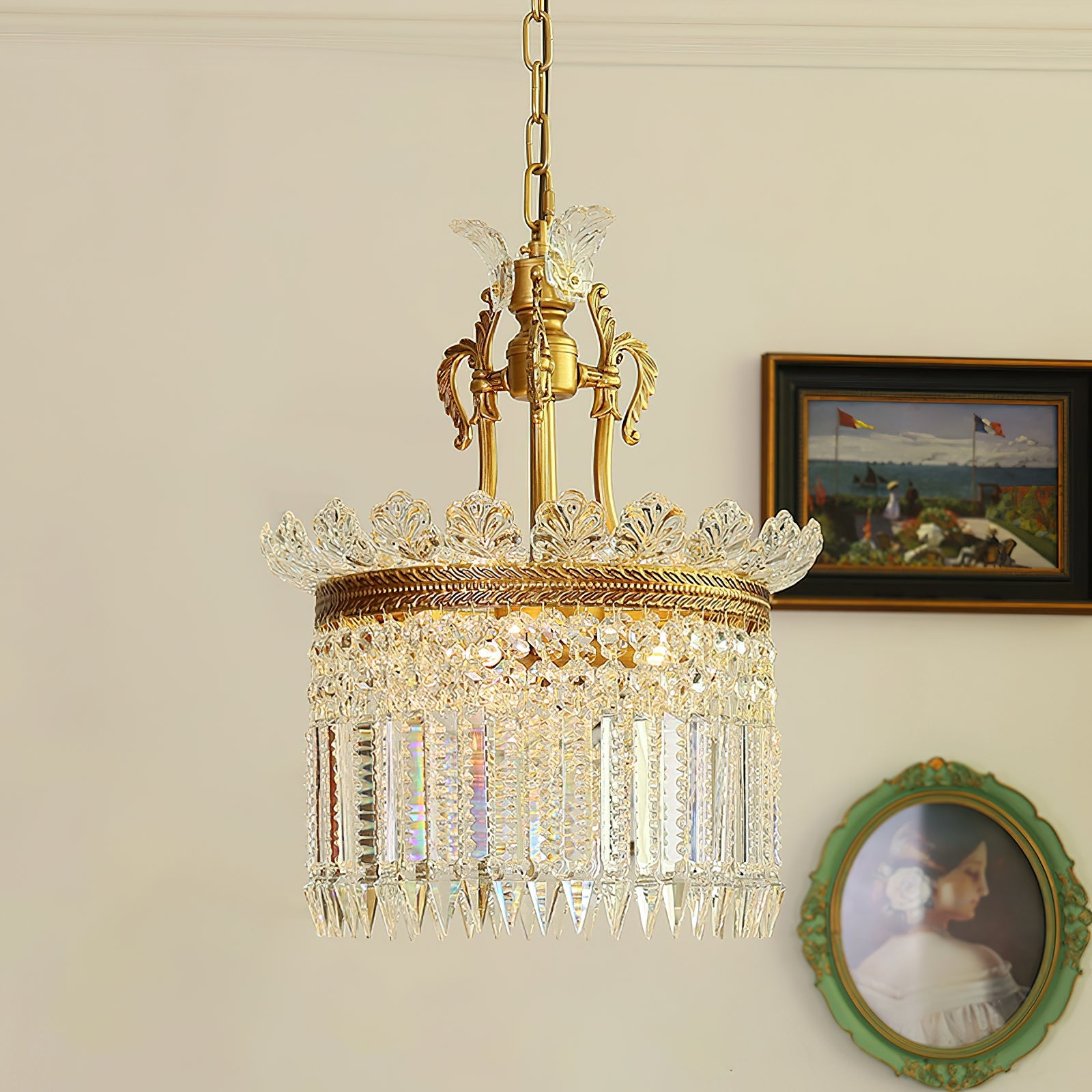 Facette Brass & Crystal Chandelier