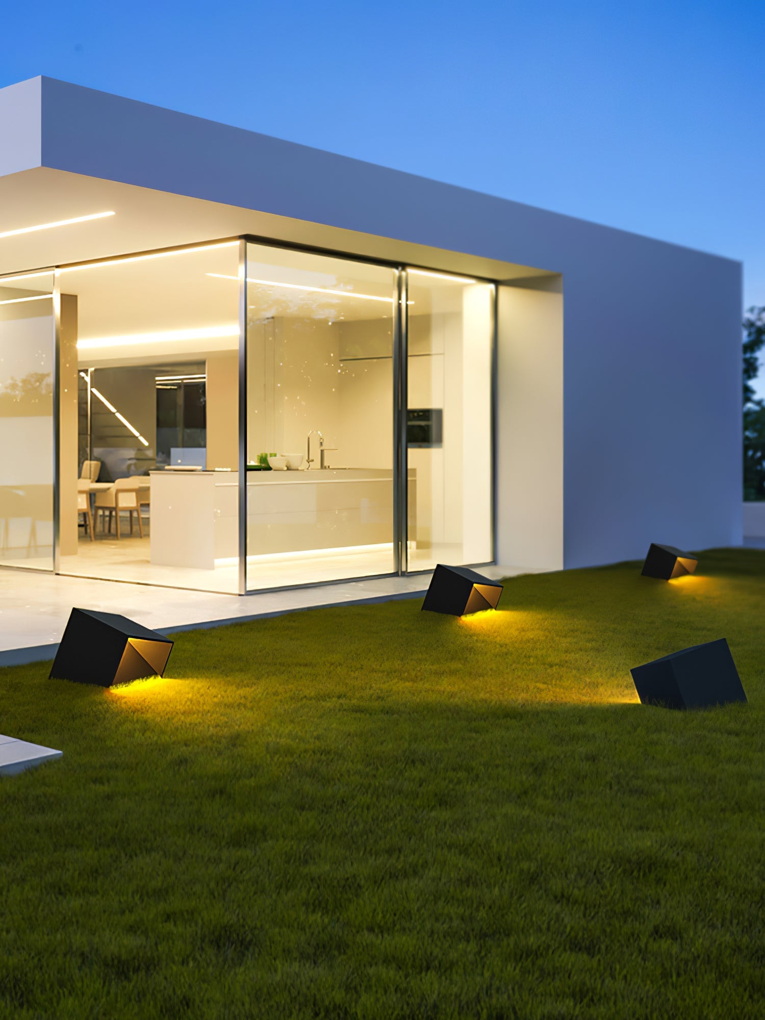 Compact Solar Border Cube Light