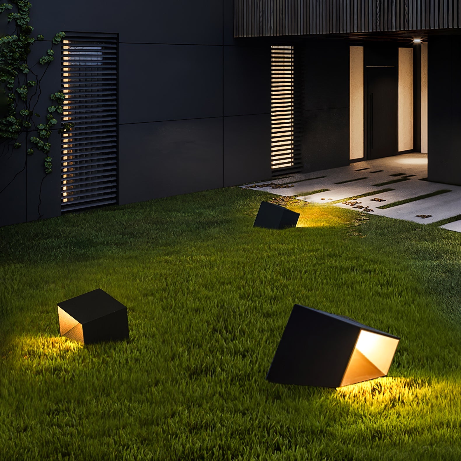 Compact Solar Border Cube Light