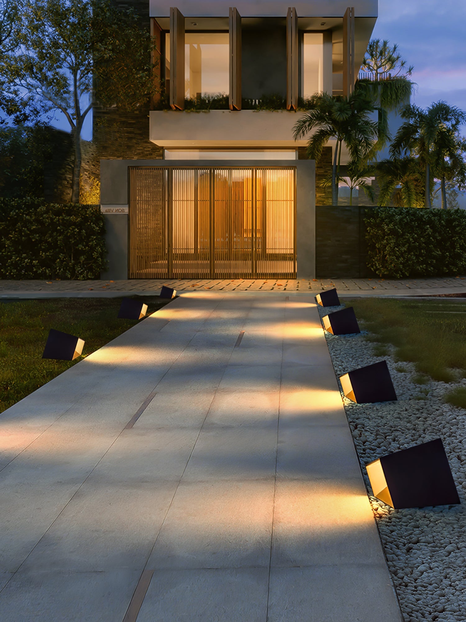Compact Solar Border Cube Light
