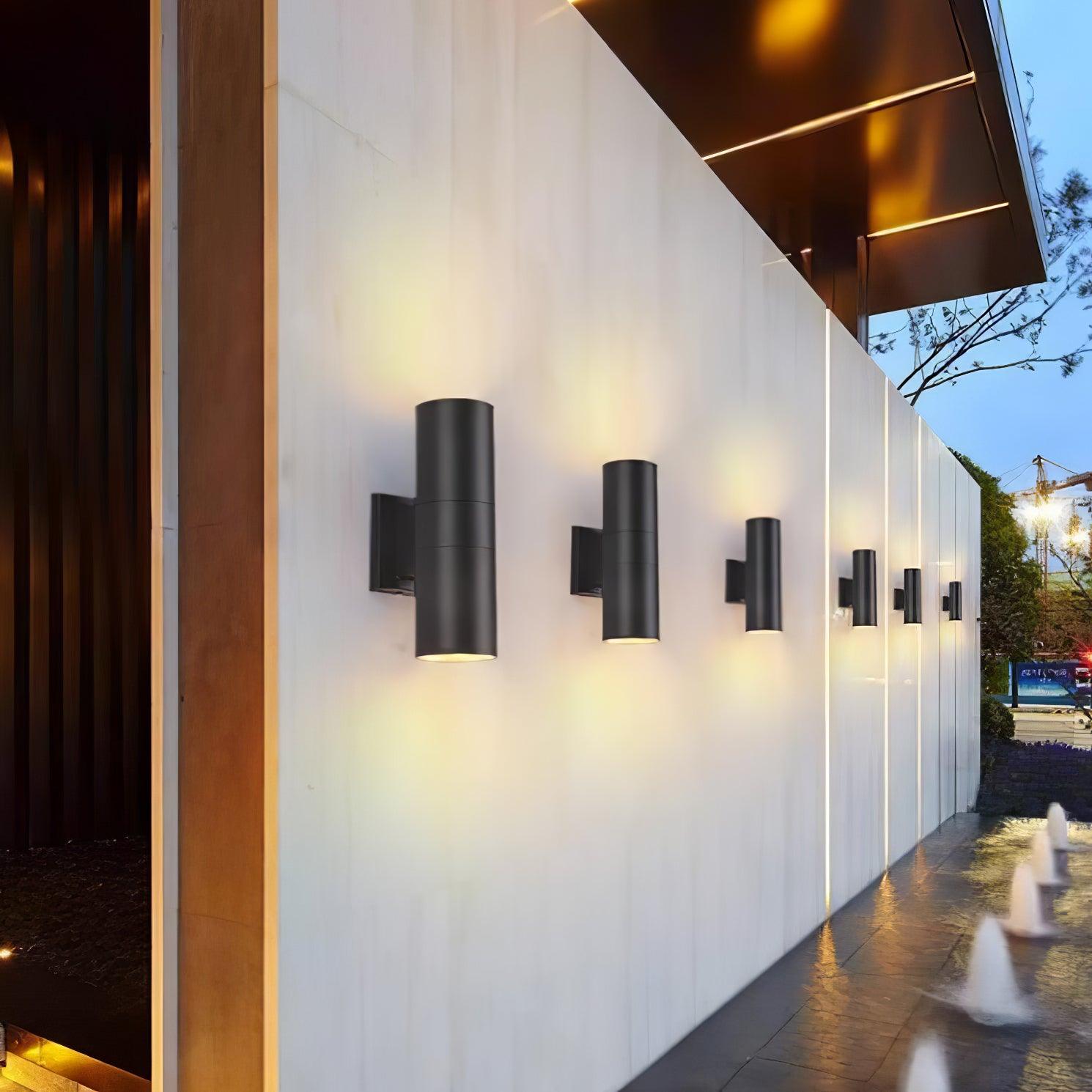 Up Down Cylinder Facade Sconce