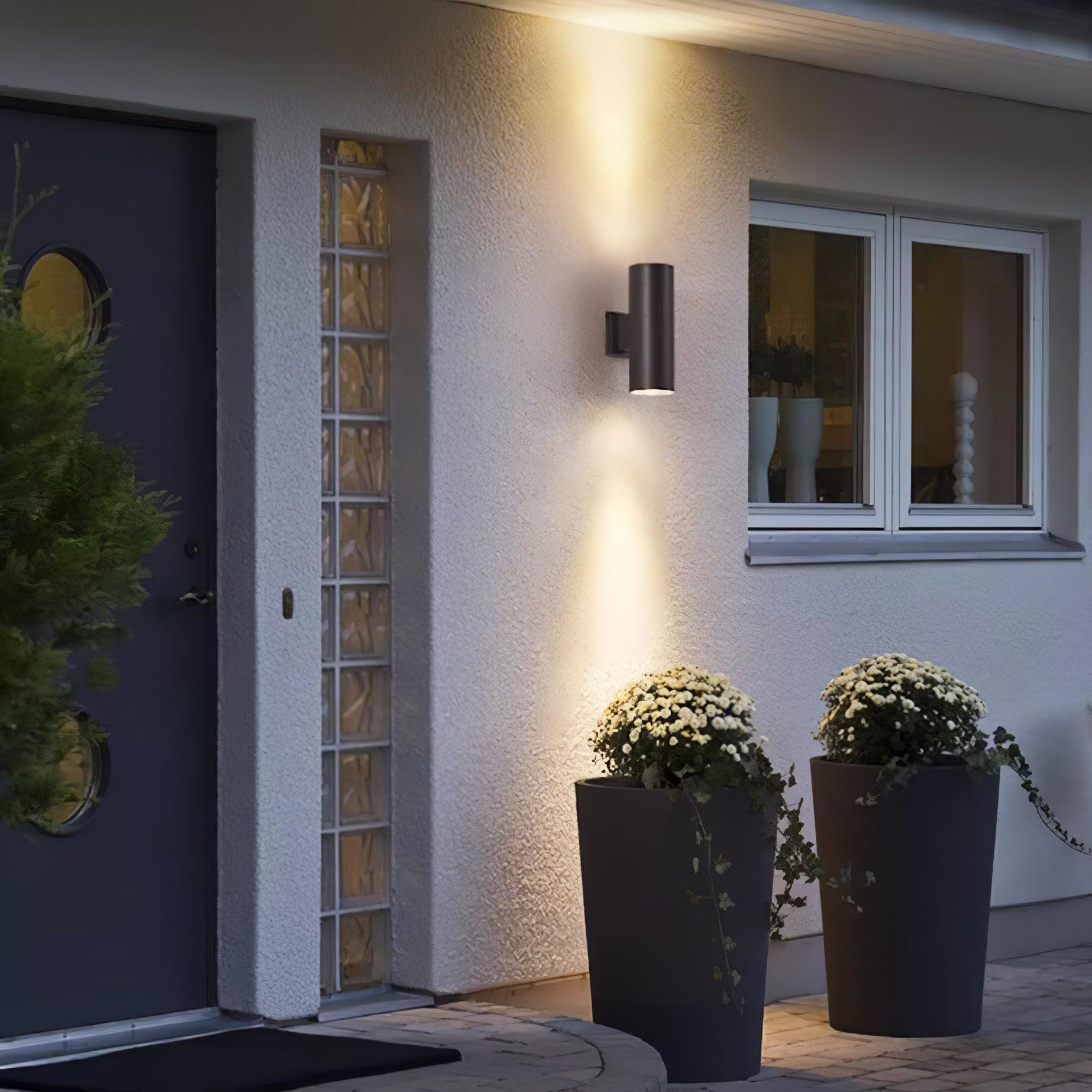 Up Down Cylinder Facade Sconce