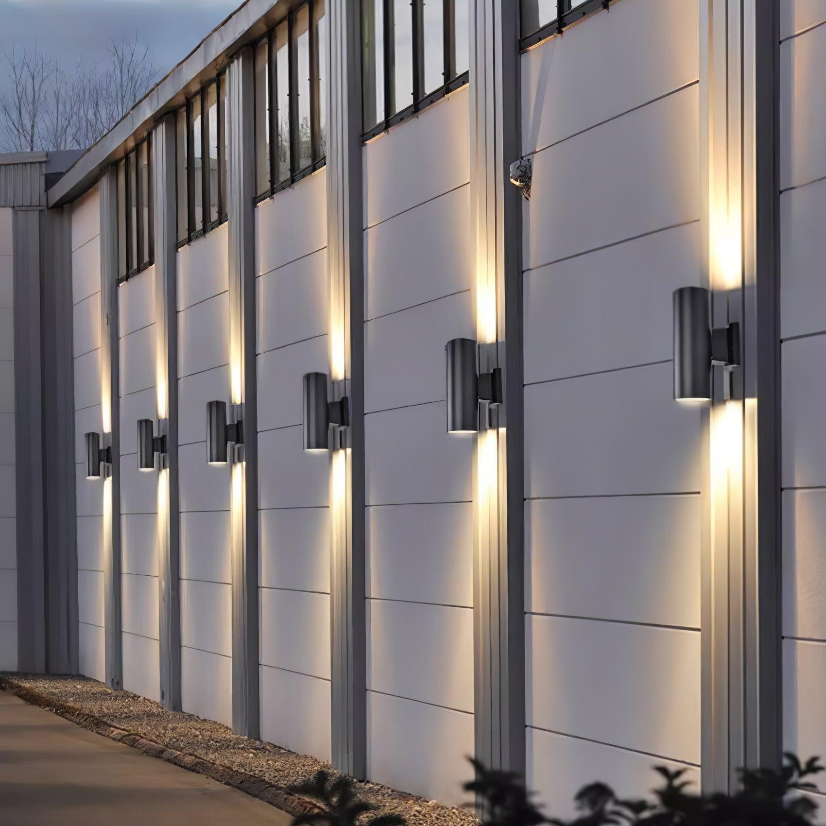 Up Down Cylinder Facade Sconce