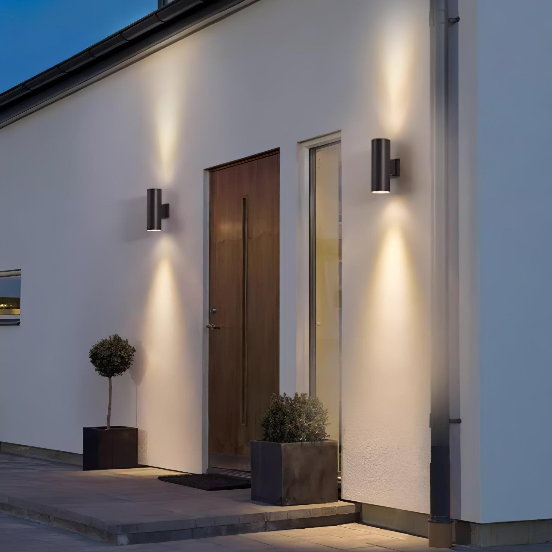 Up Down Cylinder Facade Sconce