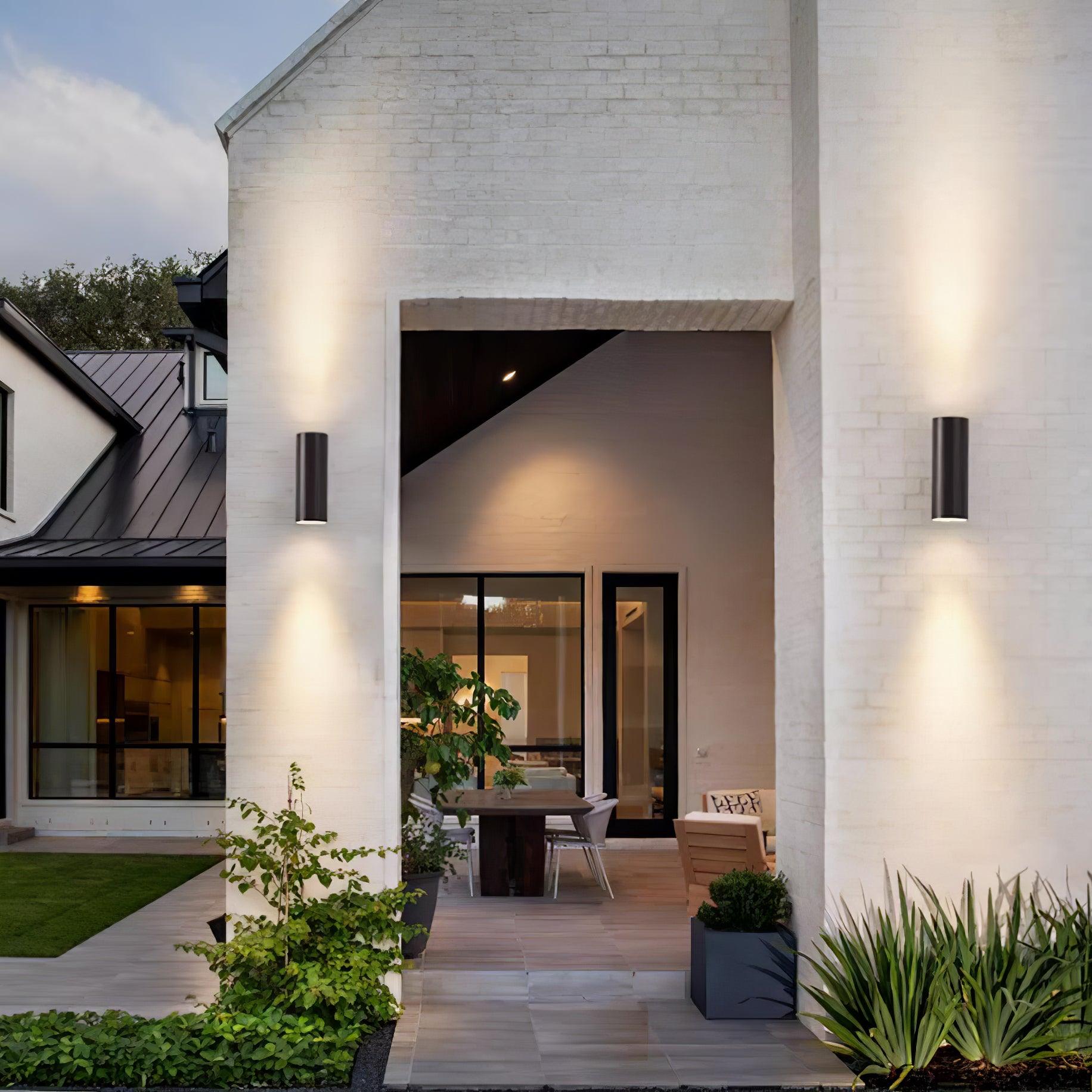 Up Down Cylinder Facade Sconce