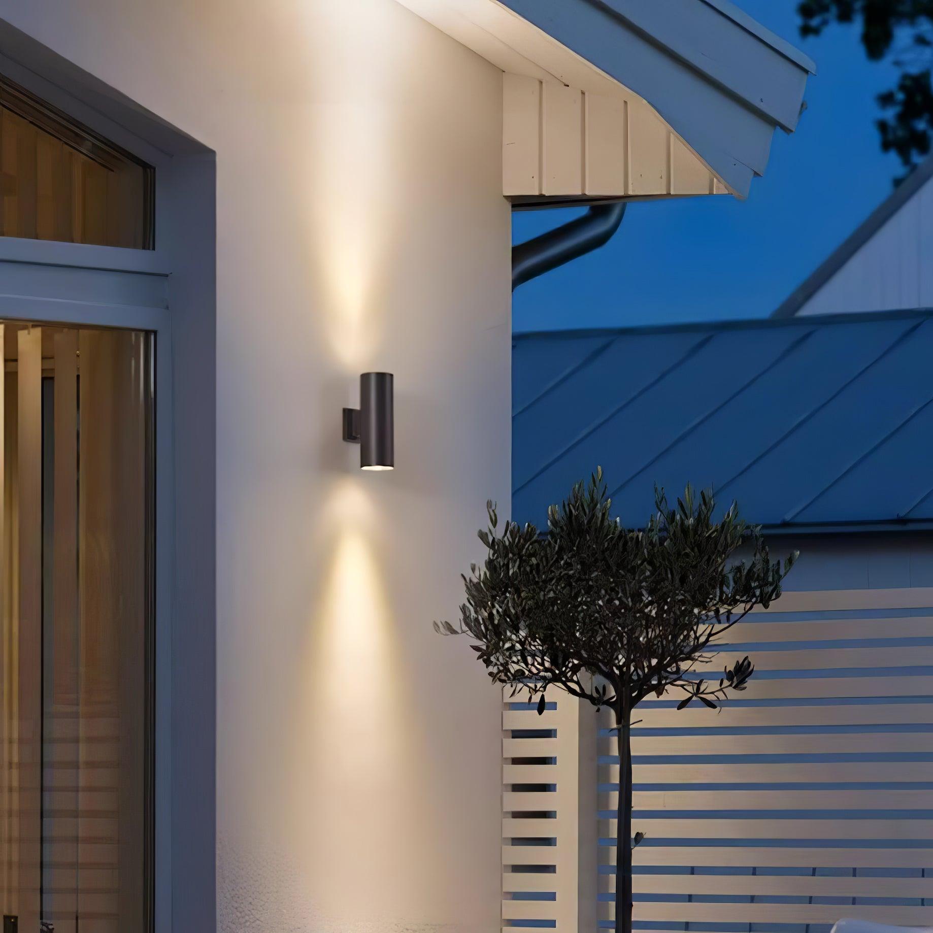 Up Down Cylinder Facade Sconce
