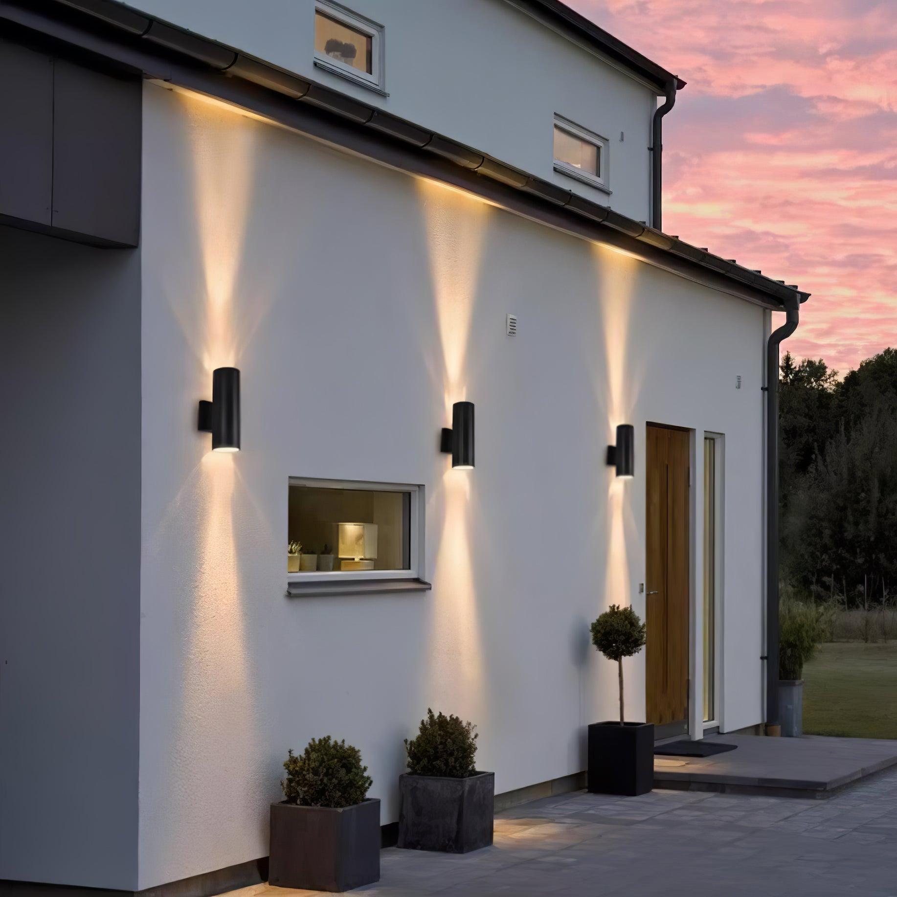 Up Down Cylinder Facade Sconce