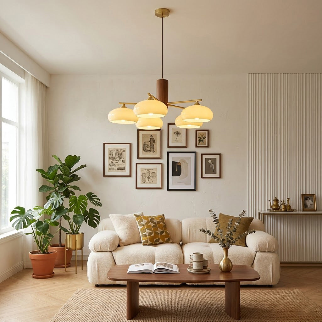 Persimmon Oval Chandelier