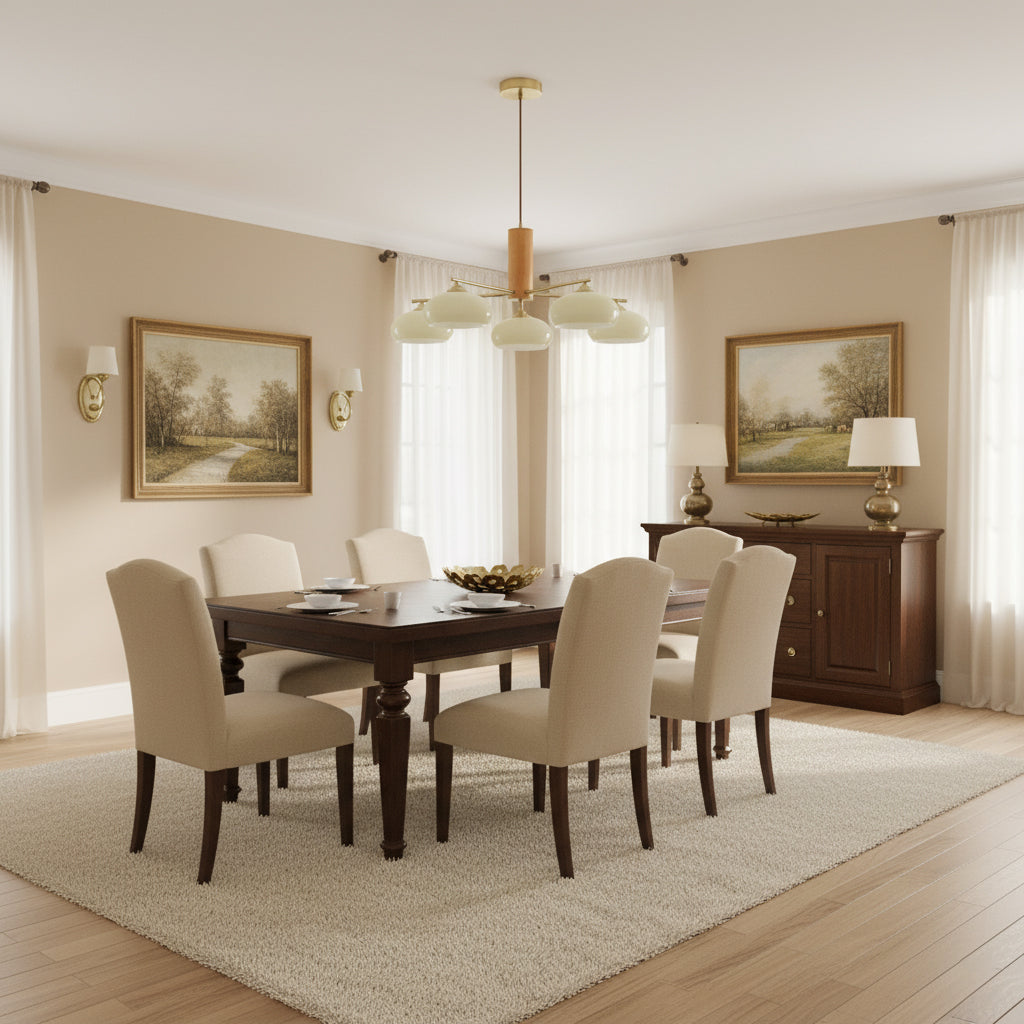 Persimmon Oval Chandelier