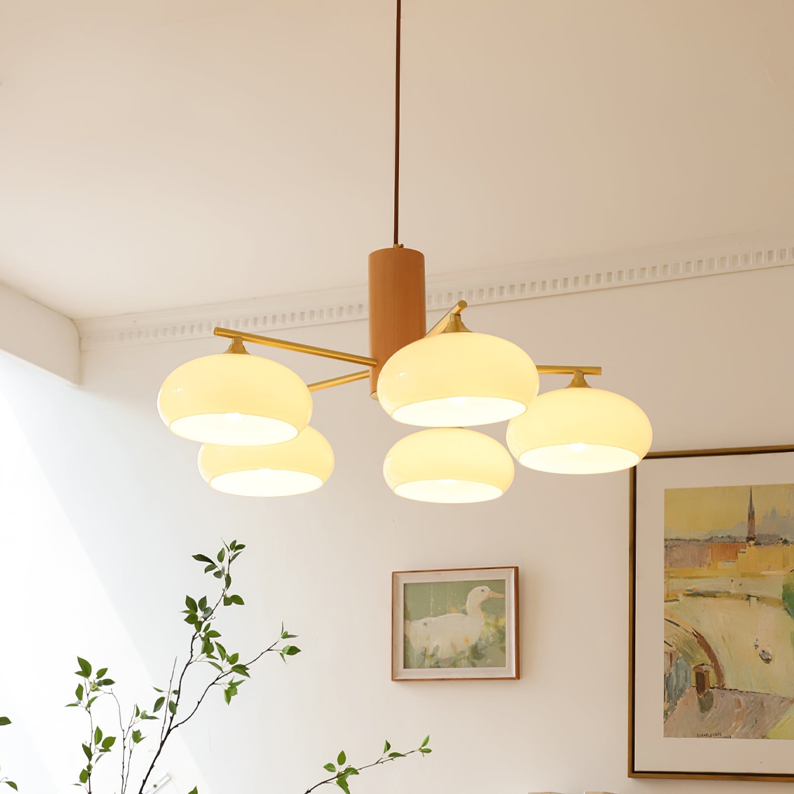 Persimmon Oval Chandelier