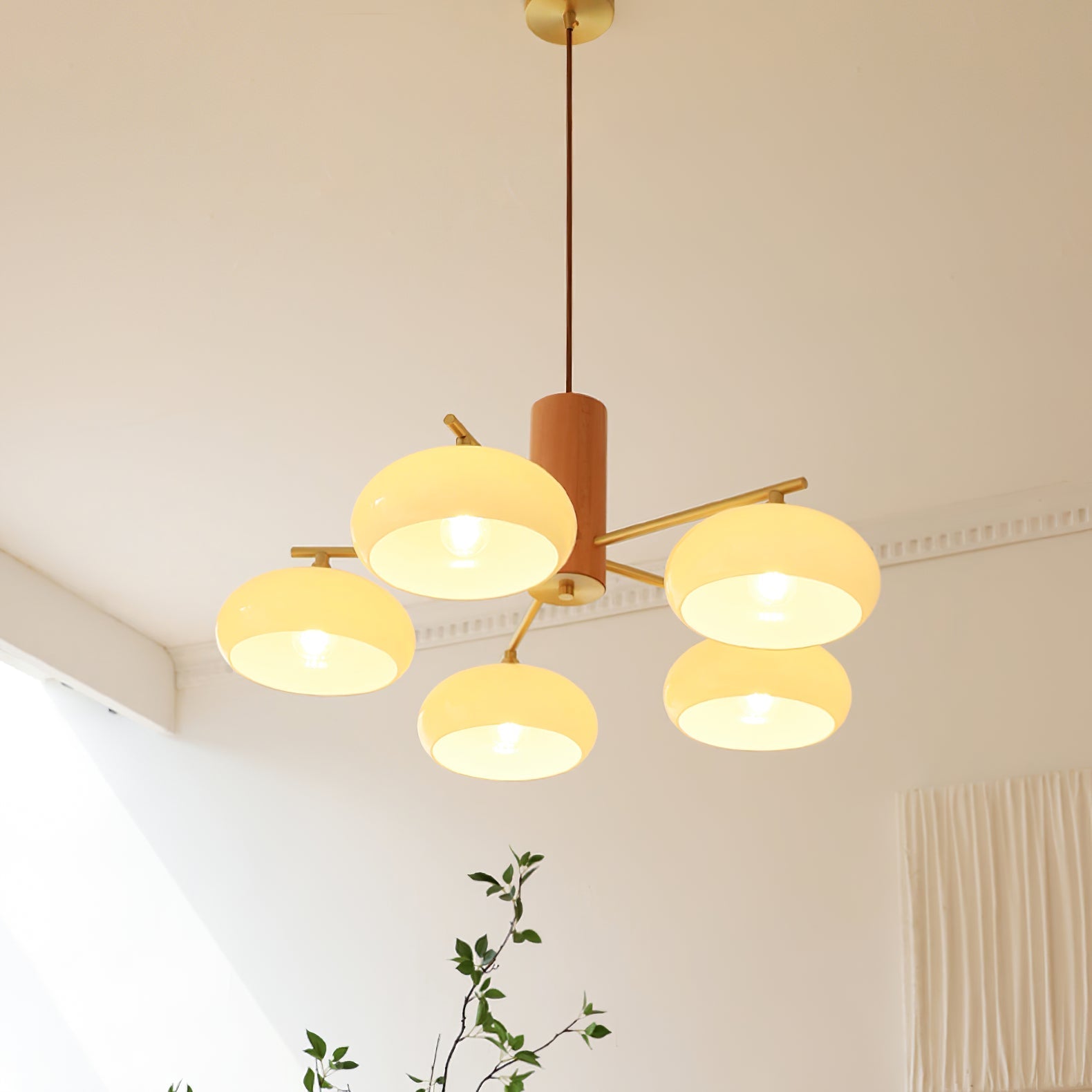 Persimmon Oval Chandelier