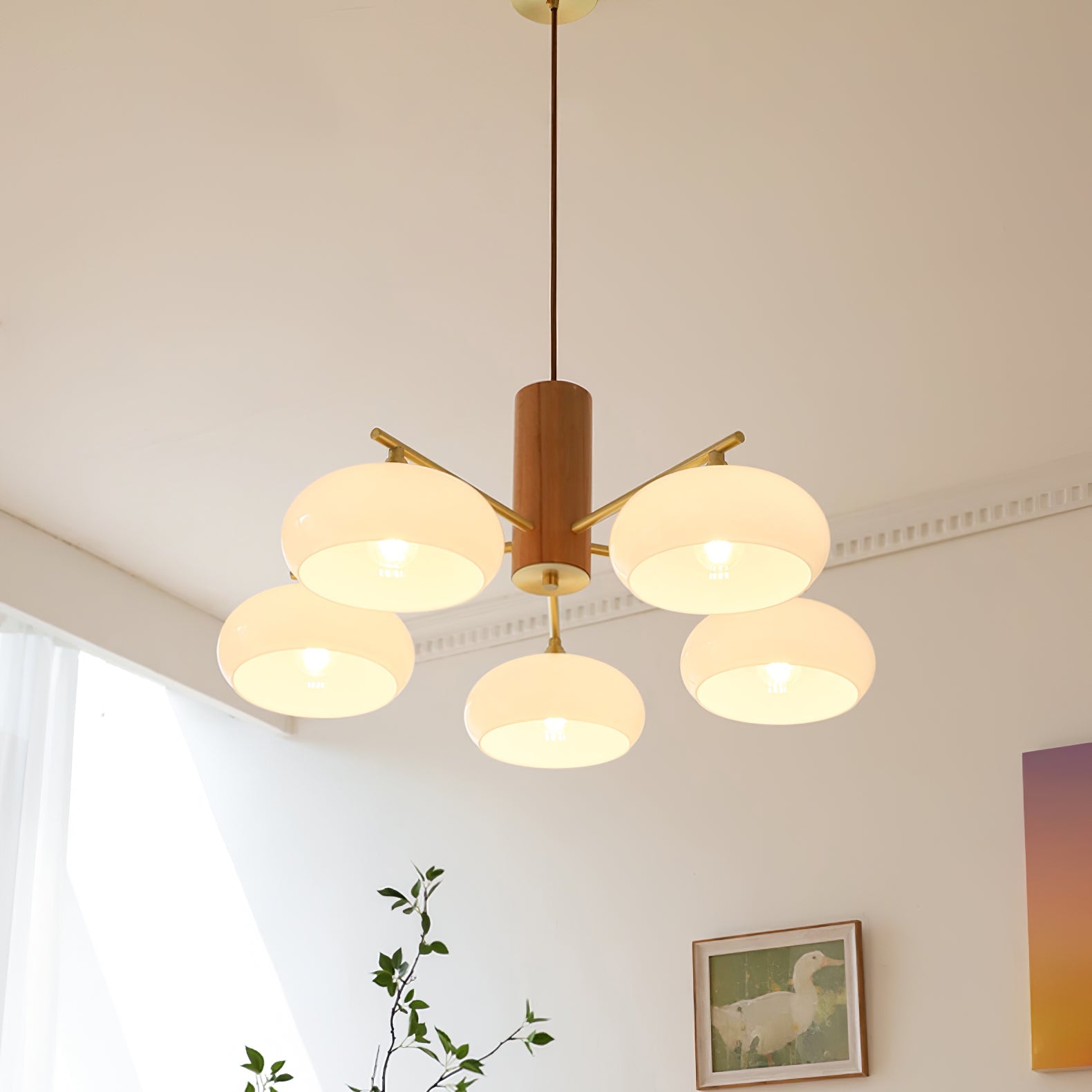 Persimmon Oval Chandelier